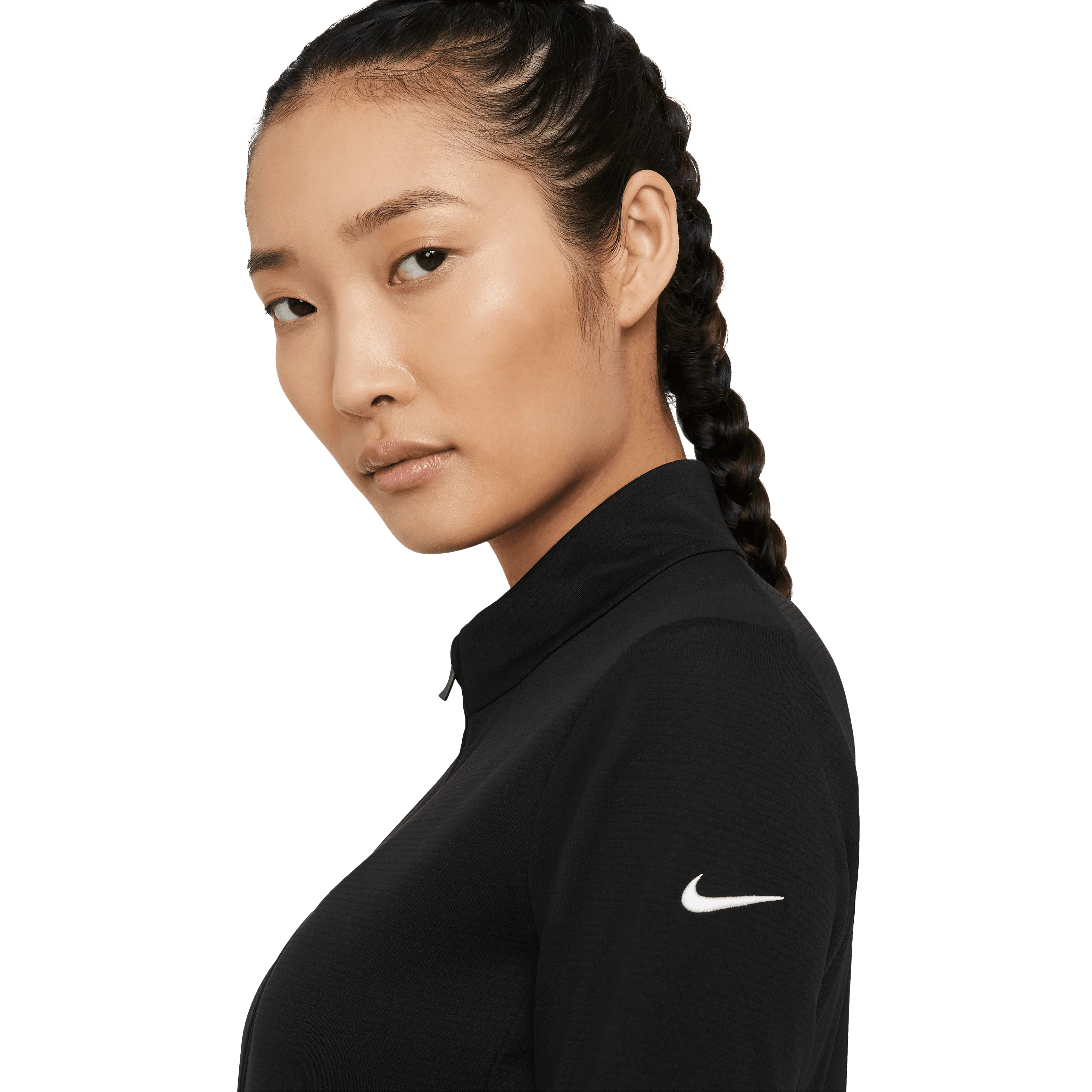 Nike Womens Dri-FIT UV Full-Zip Top Black - Image 7