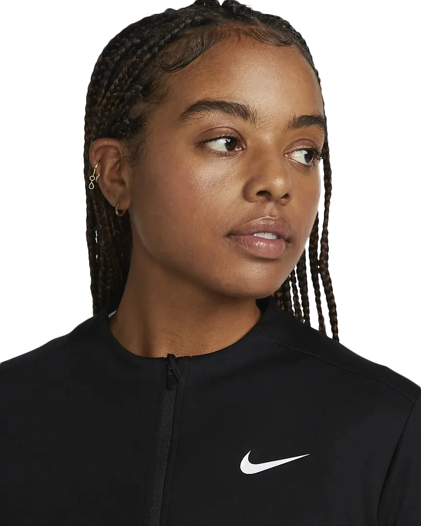 Nike Womens Dri-FIT UV Full-Zip Top Black - Image 6