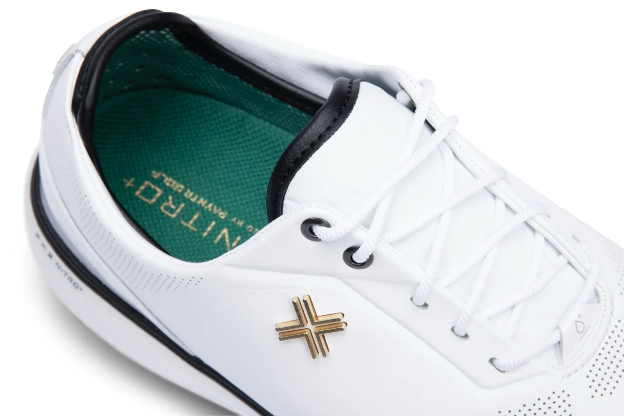 Payntr Golf Men's Match Day SC - White / Black / Gold - Image 10