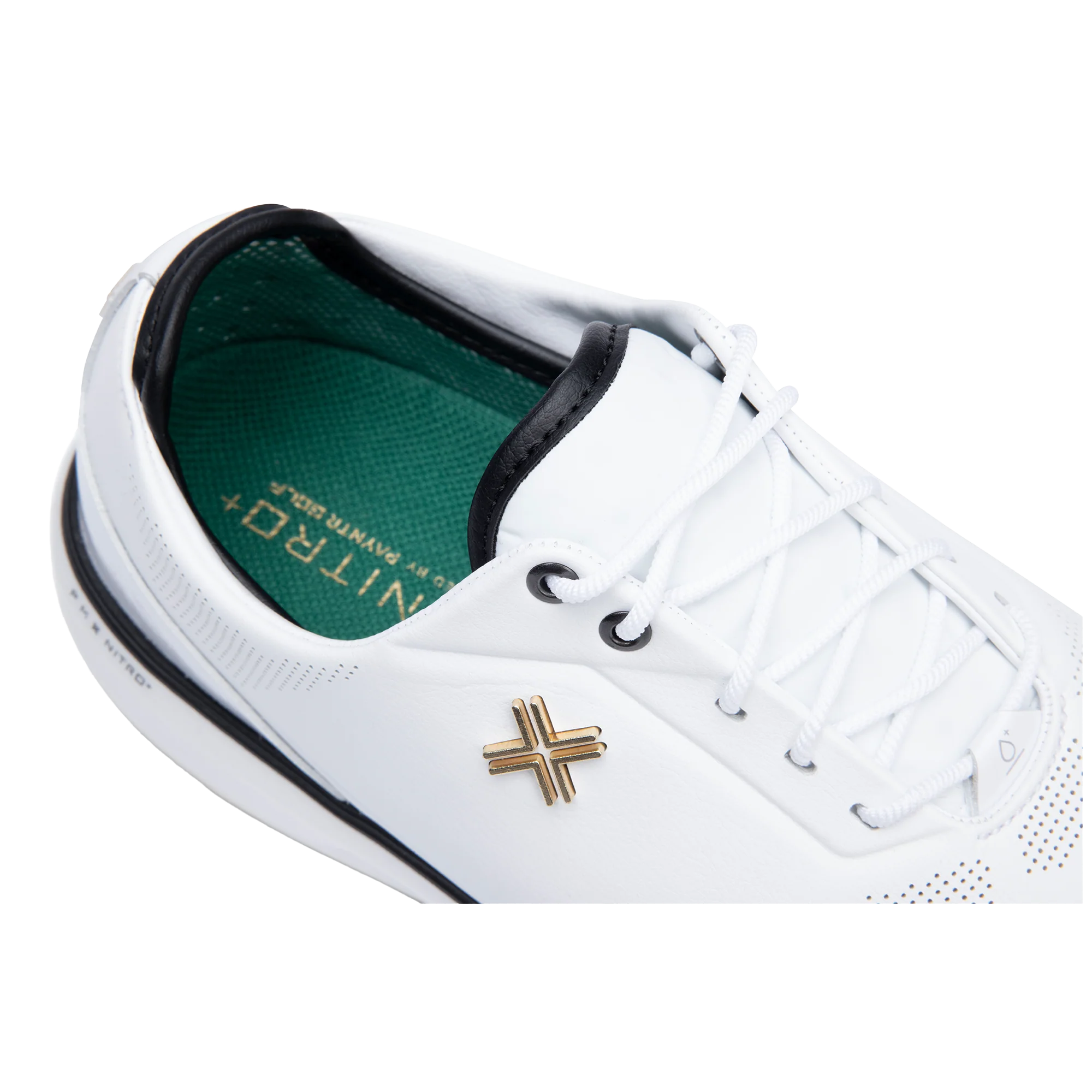 Payntr Golf Men's Match Day SC - White / Black / Gold - Image 2