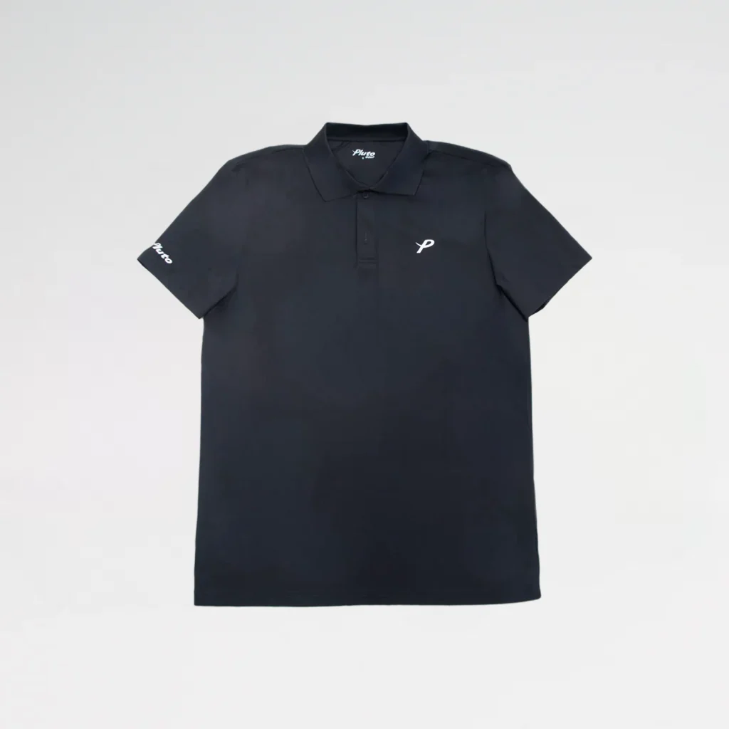 Pluto Classic 'P' Polo - Charcoal - Image 3