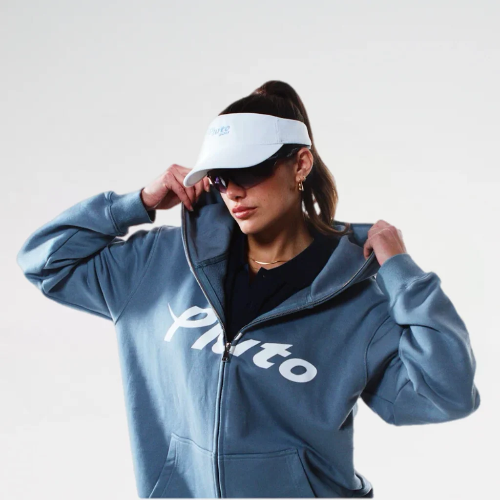 Pluto Full-Zip Sweatshirt - Aqua Grey - Image 2