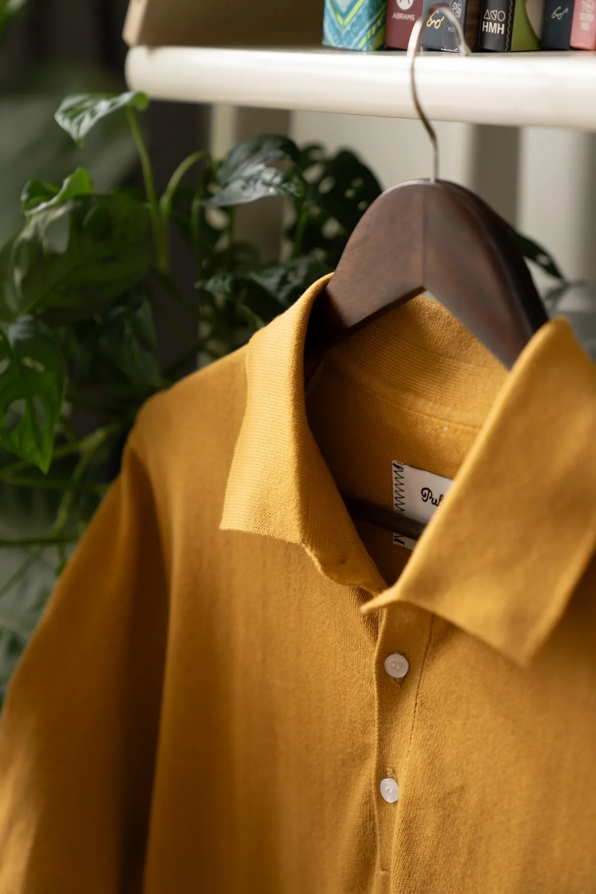 Public Drip Athlete Knit Polo - Ochre - Image 4