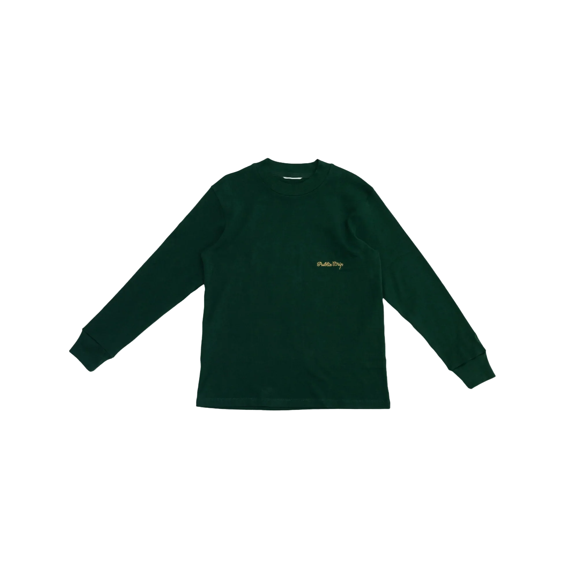 Public Drip Long Sleeve Mock - Green - Image 3