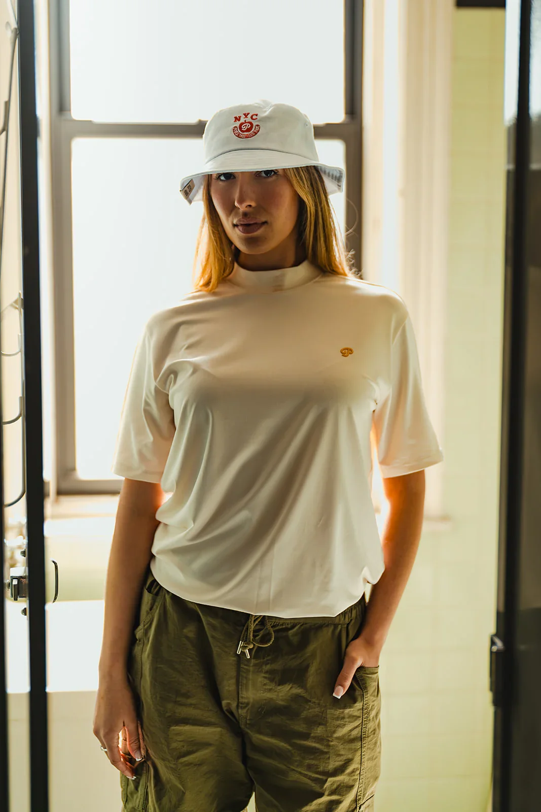 Public Drip Mock Neck - Cream - Image 7