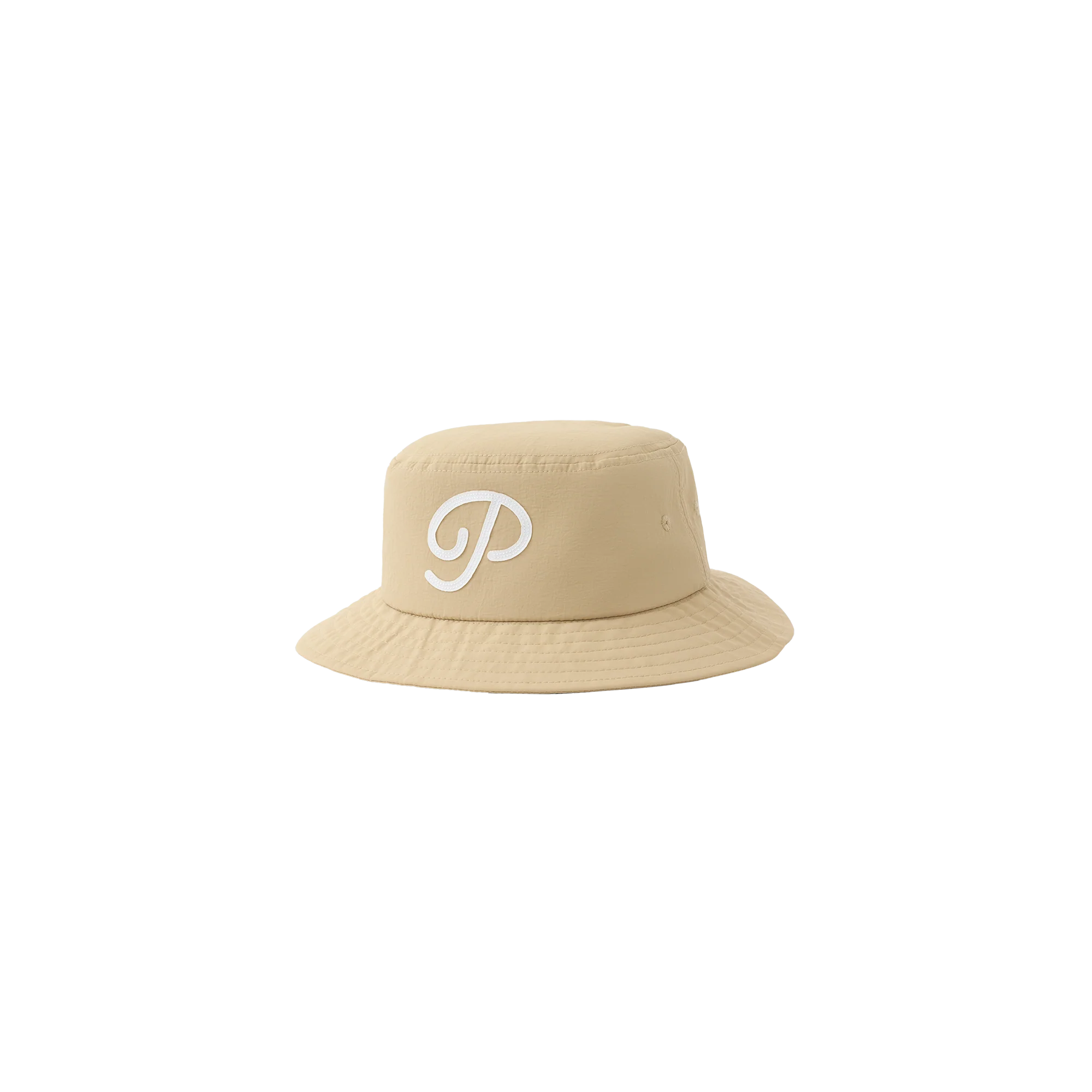 Public Drip "P" Script Nylon Bucket Hat - Sand