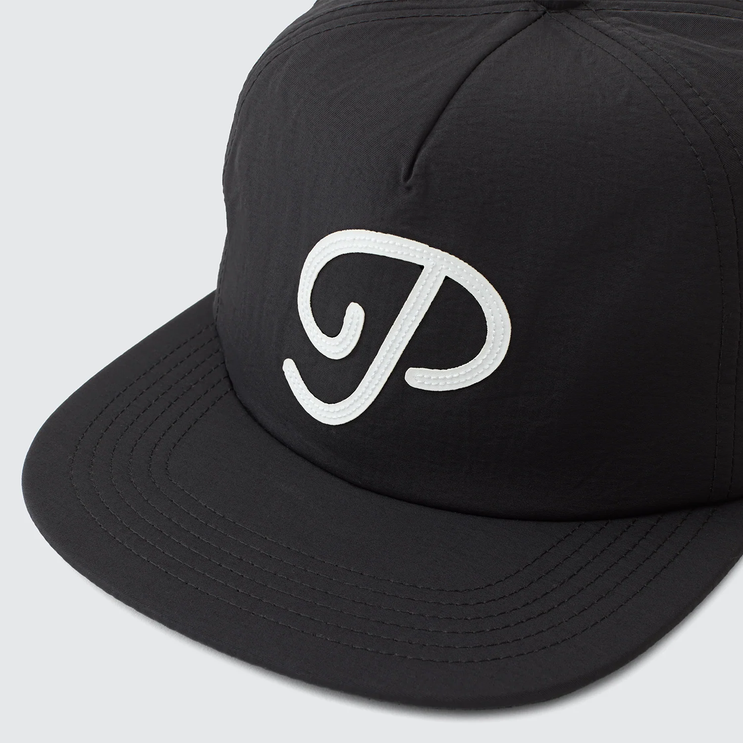 Public Drip "P" Script Nylon Snapback - Black - Image 3