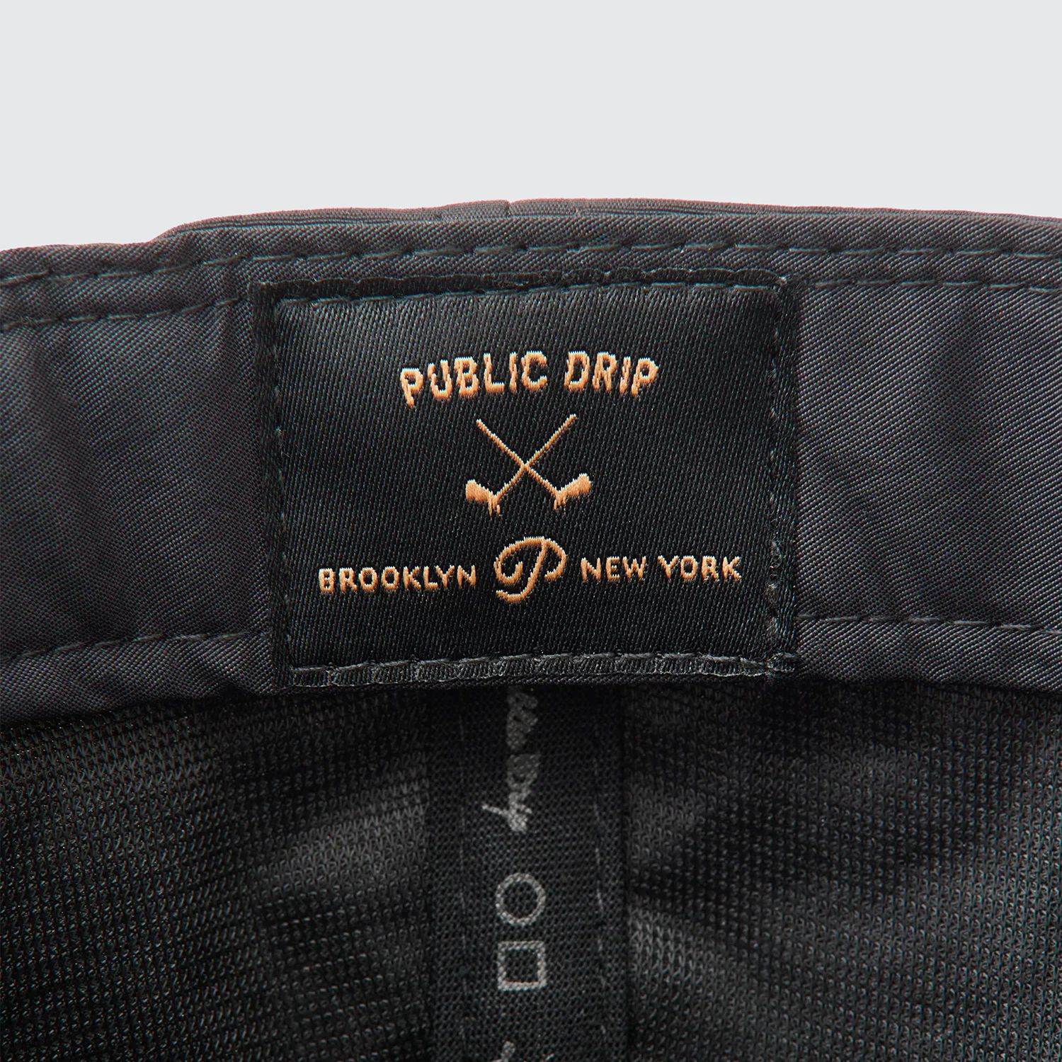 Public Drip "P" Script Nylon Snapback - Black - Image 6