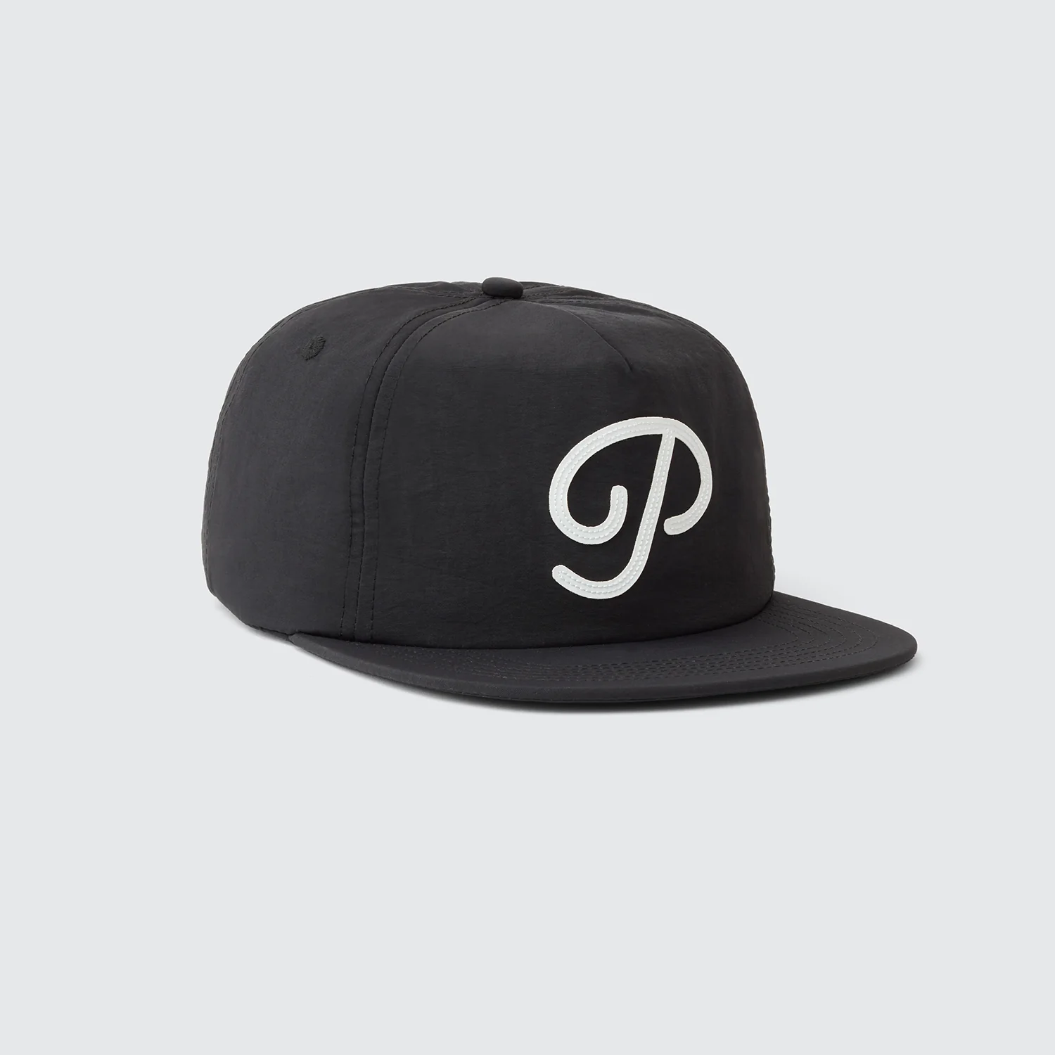 Public Drip "P" Script Nylon Snapback - Black - Image 8