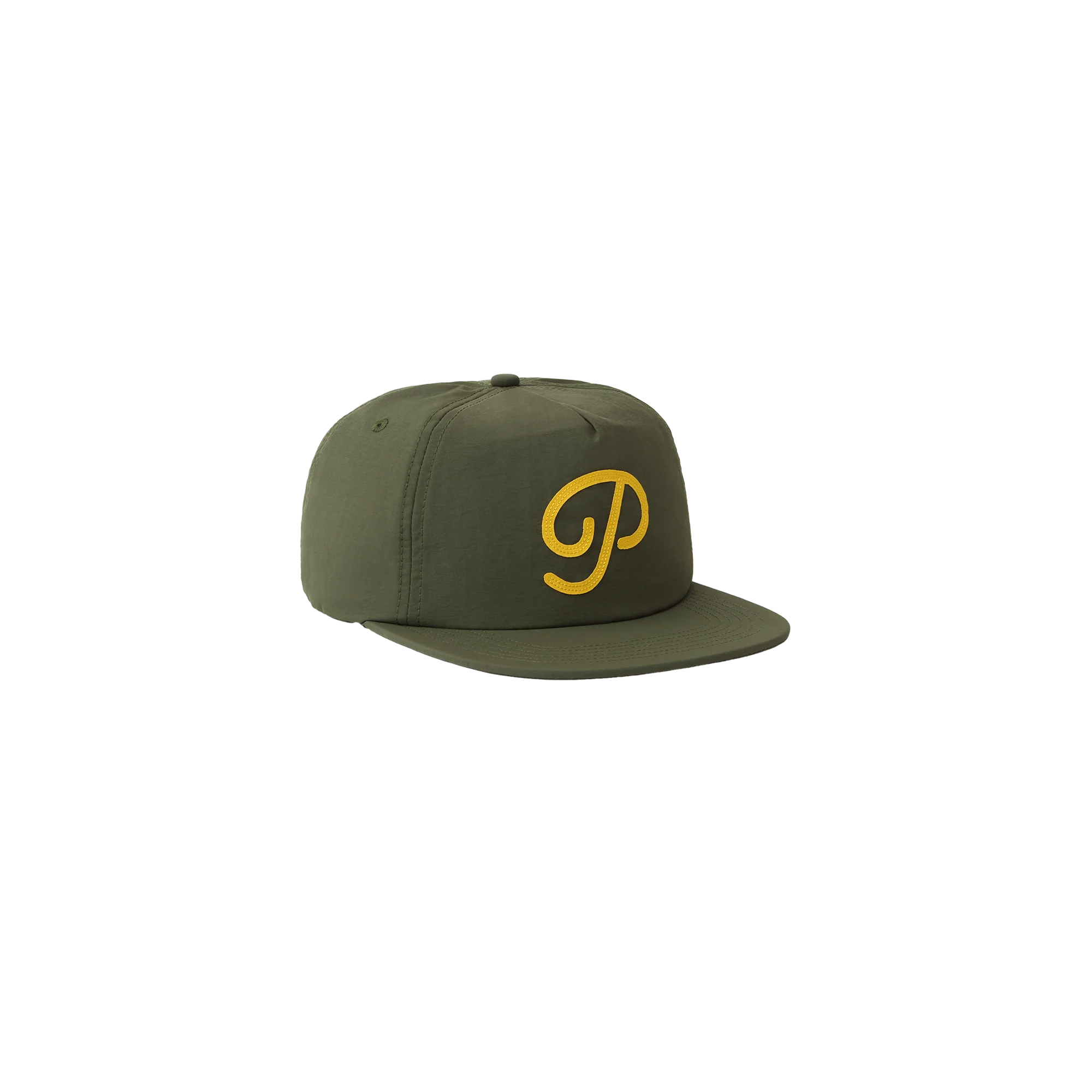 Public Drip "P" Script Nylon Snapback - Pine Grove