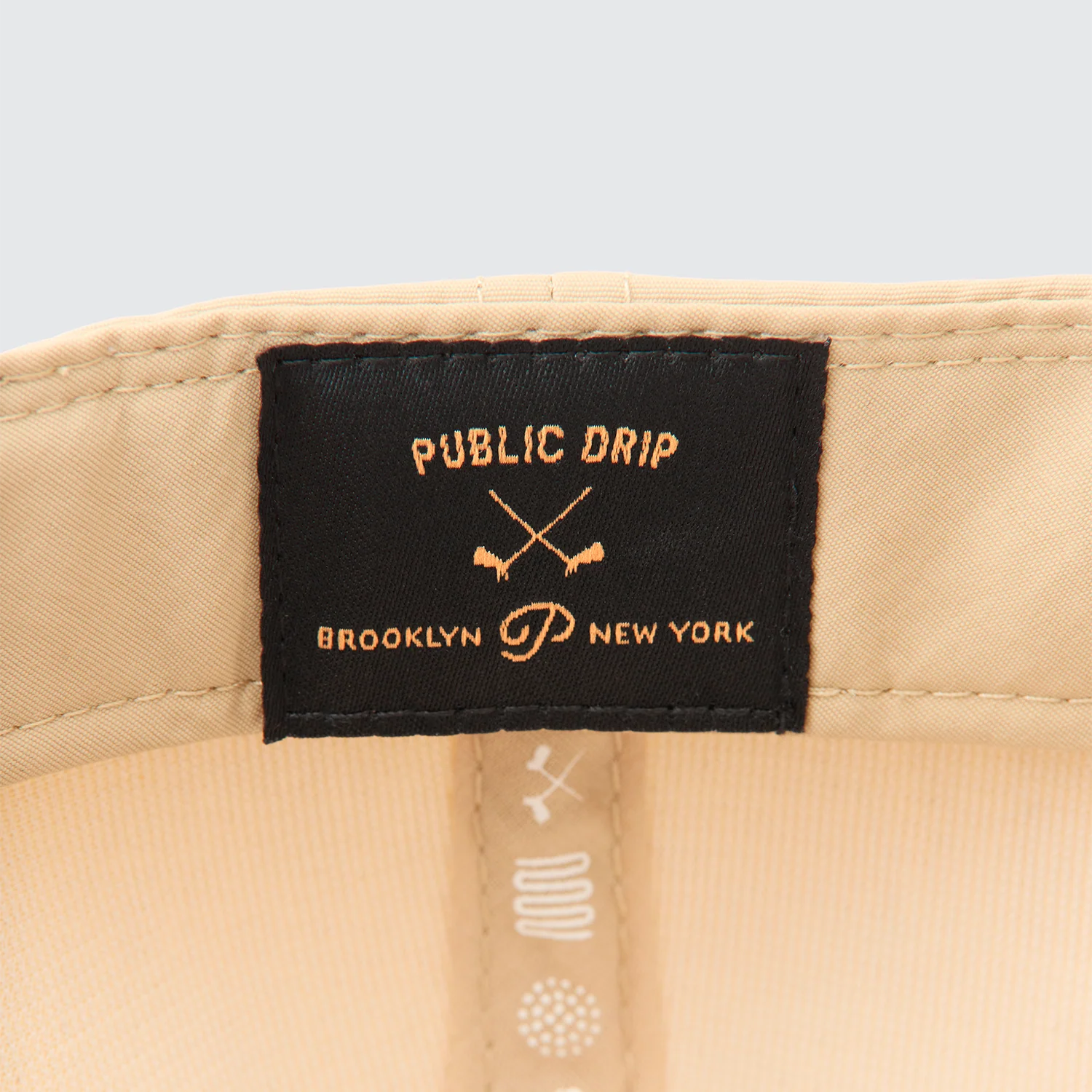 Public Drip "P" Script Nylon Snapback - Sand - Image 5