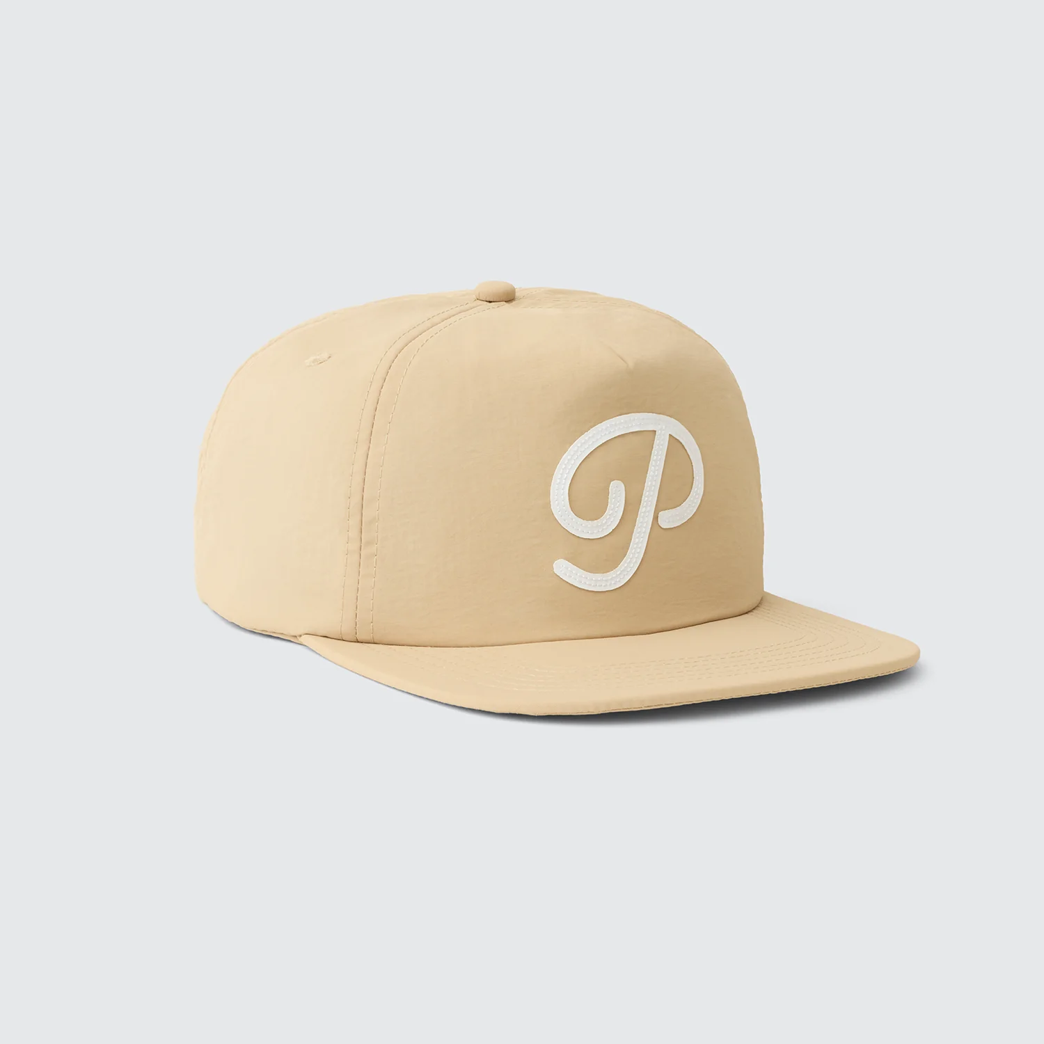 Public Drip "P" Script Nylon Snapback - Sand - Image 7