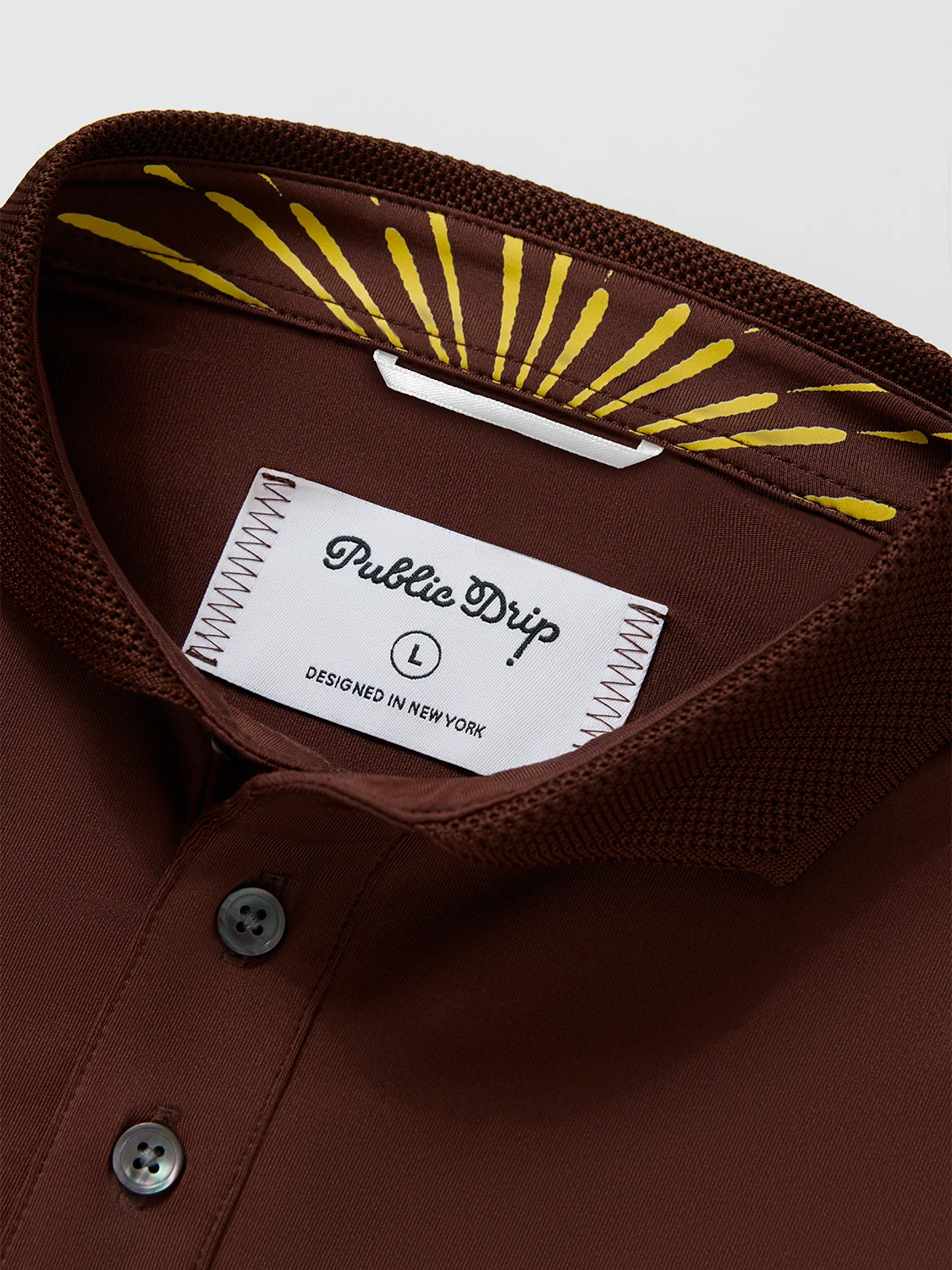 Public Drip Public Athlete Polo - Coffee - Image 6