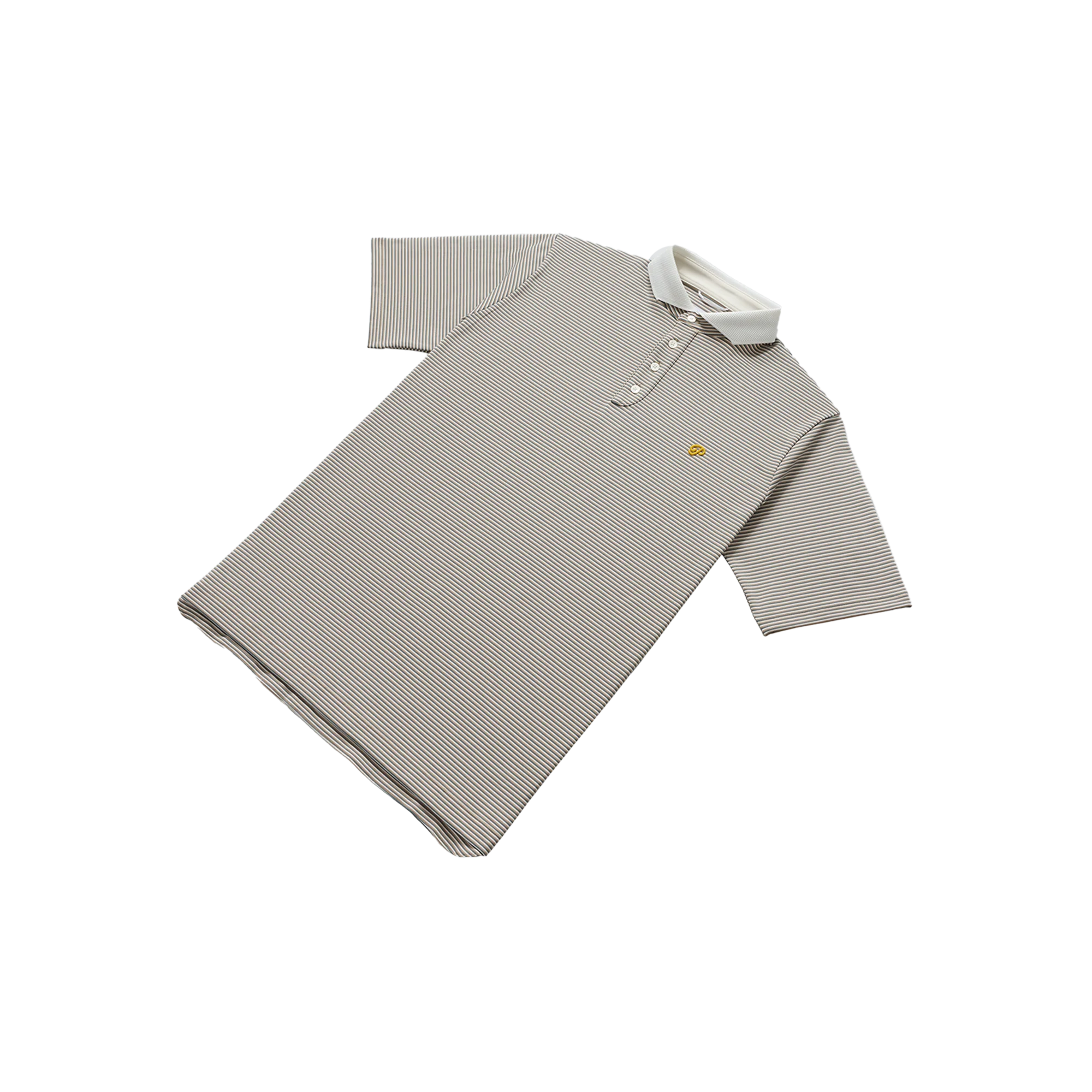 Public Drip Public Athlete Striped Polo - Navy/Cream - Image 2