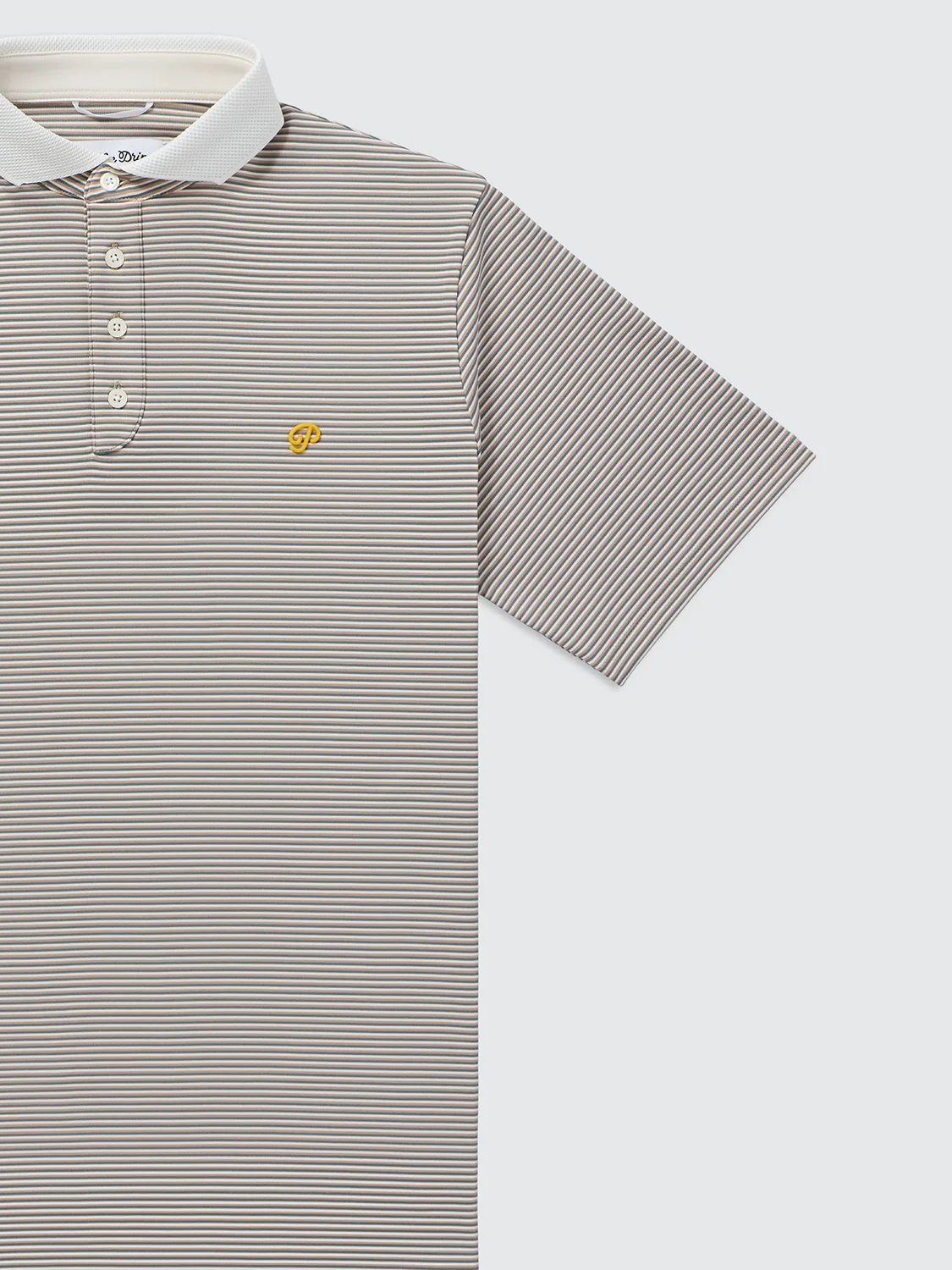 Public Drip Public Athlete Striped Polo - Navy/Cream - Image 5