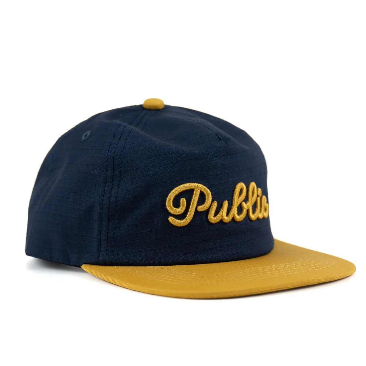 Public Drip Script Hat - Navy Blue - Image 4