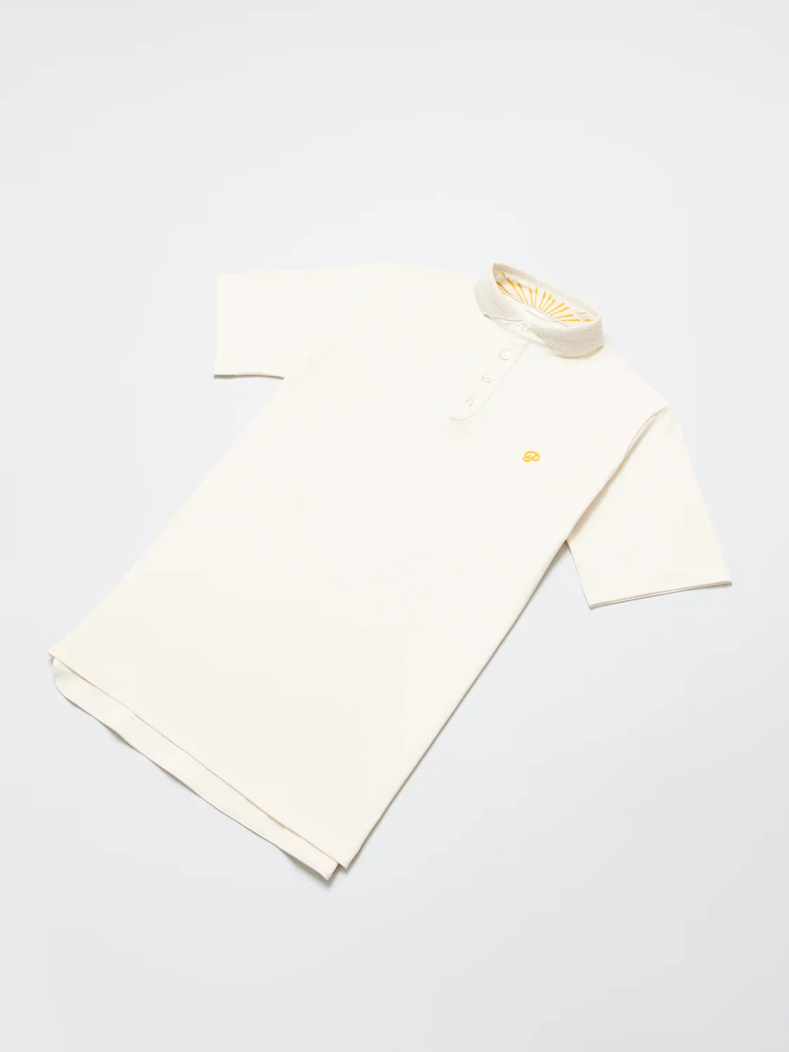 Public Drip Solid Polo - Cream - Image 5