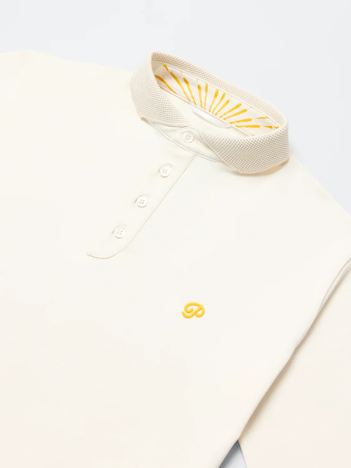 Public Drip Solid Polo - Cream - Image 6