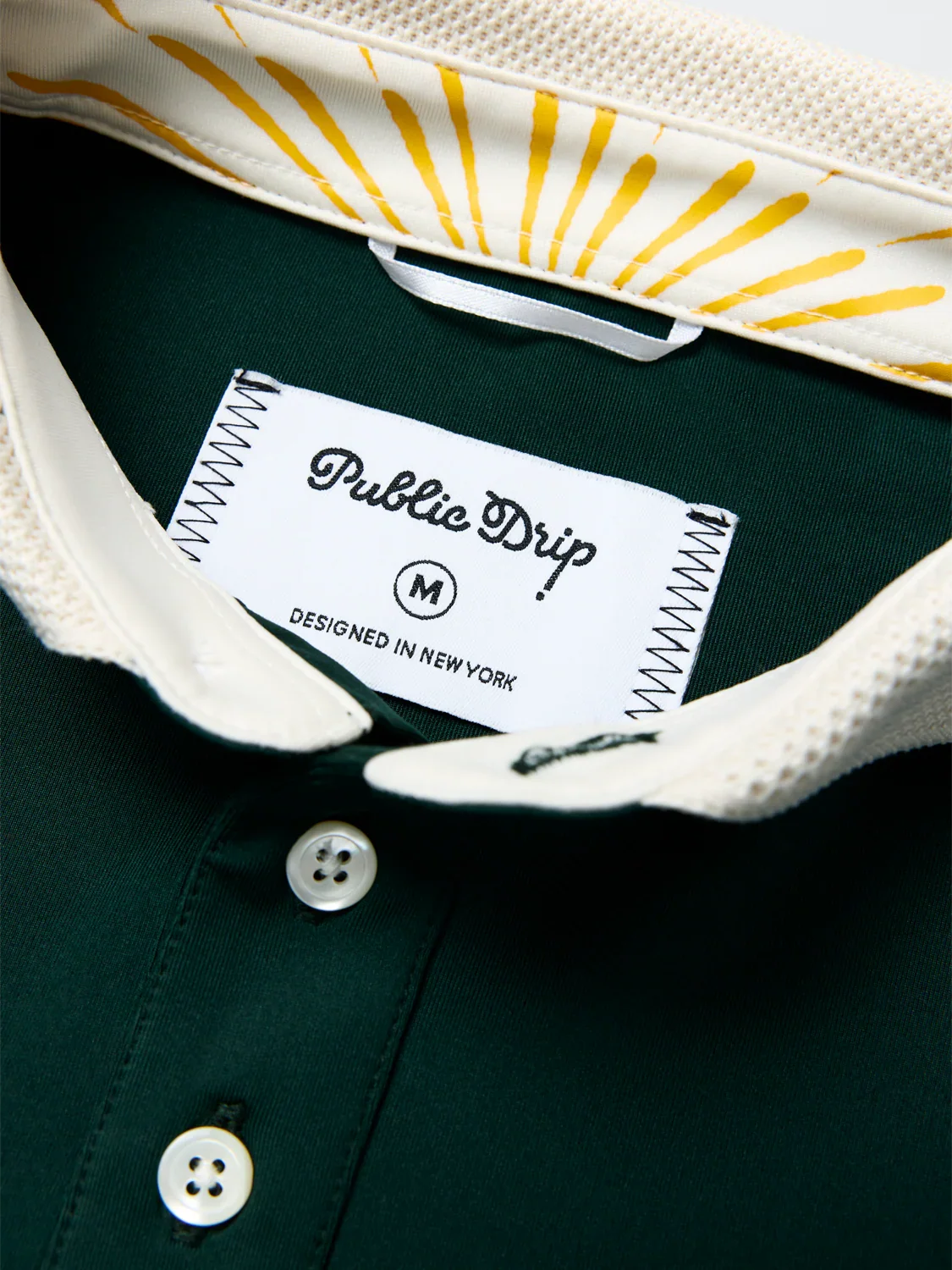 Public Drip Solid Polo - Green - Image 2