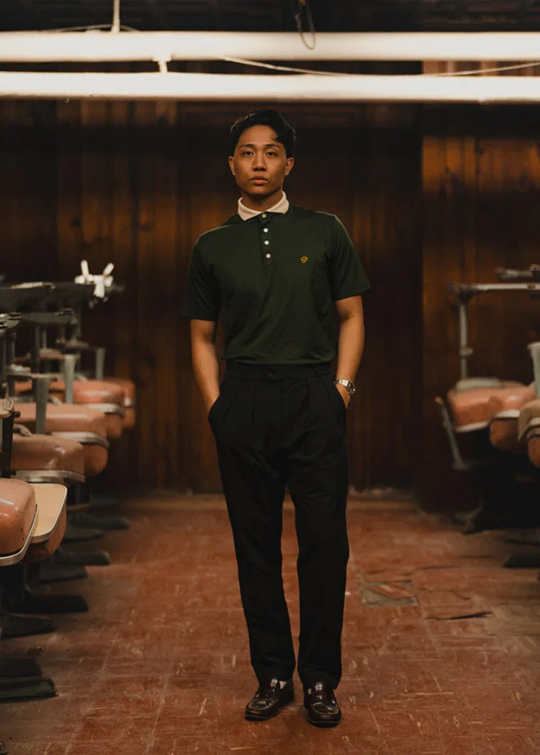 Public Drip Solid Polo - Green - Image 6