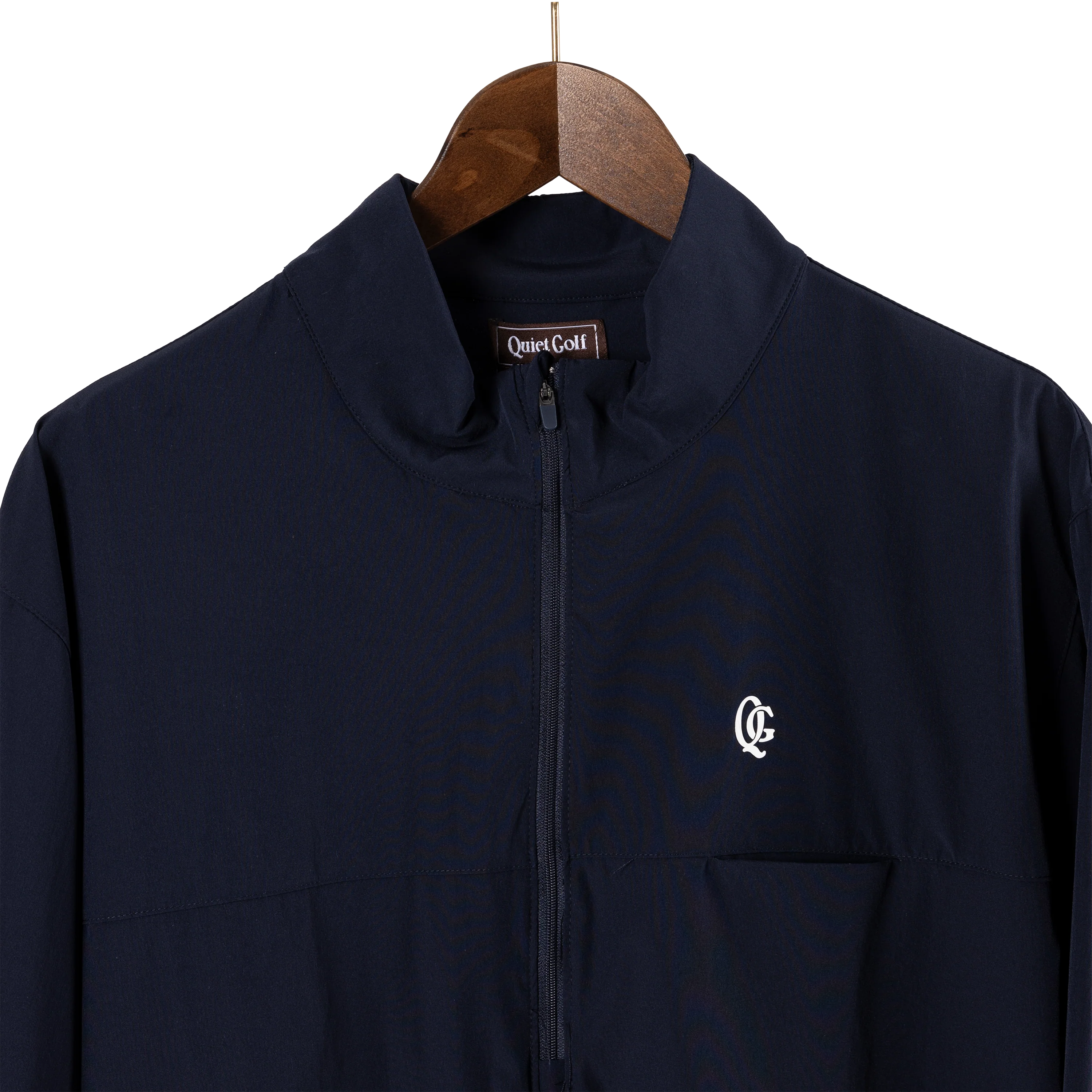 Quiet Golf Monogram Shell Pullover - Navy - Image 2