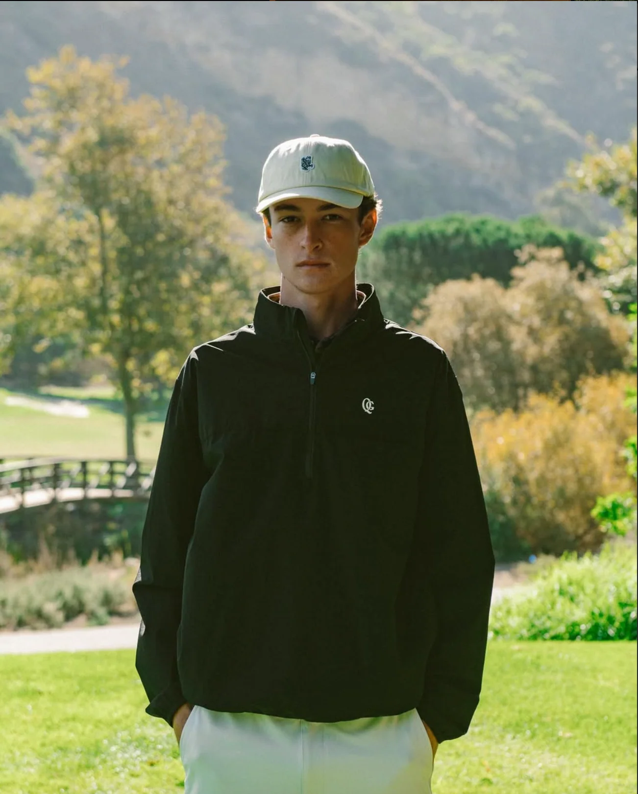 Quiet Golf Monogram Shell Pullover - Navy - Image 3