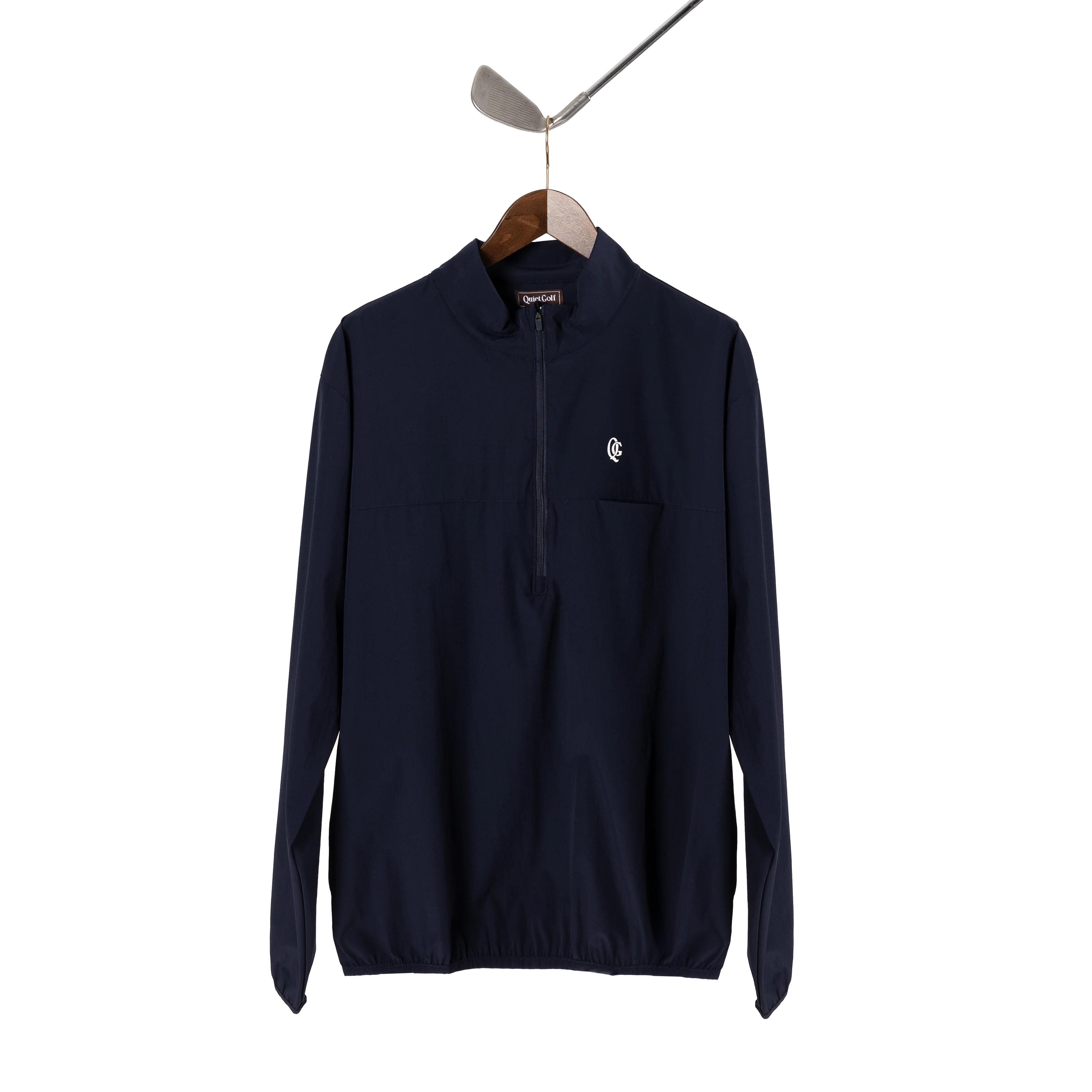 Quiet Golf Monogram Shell Pullover - Navy - Image 5