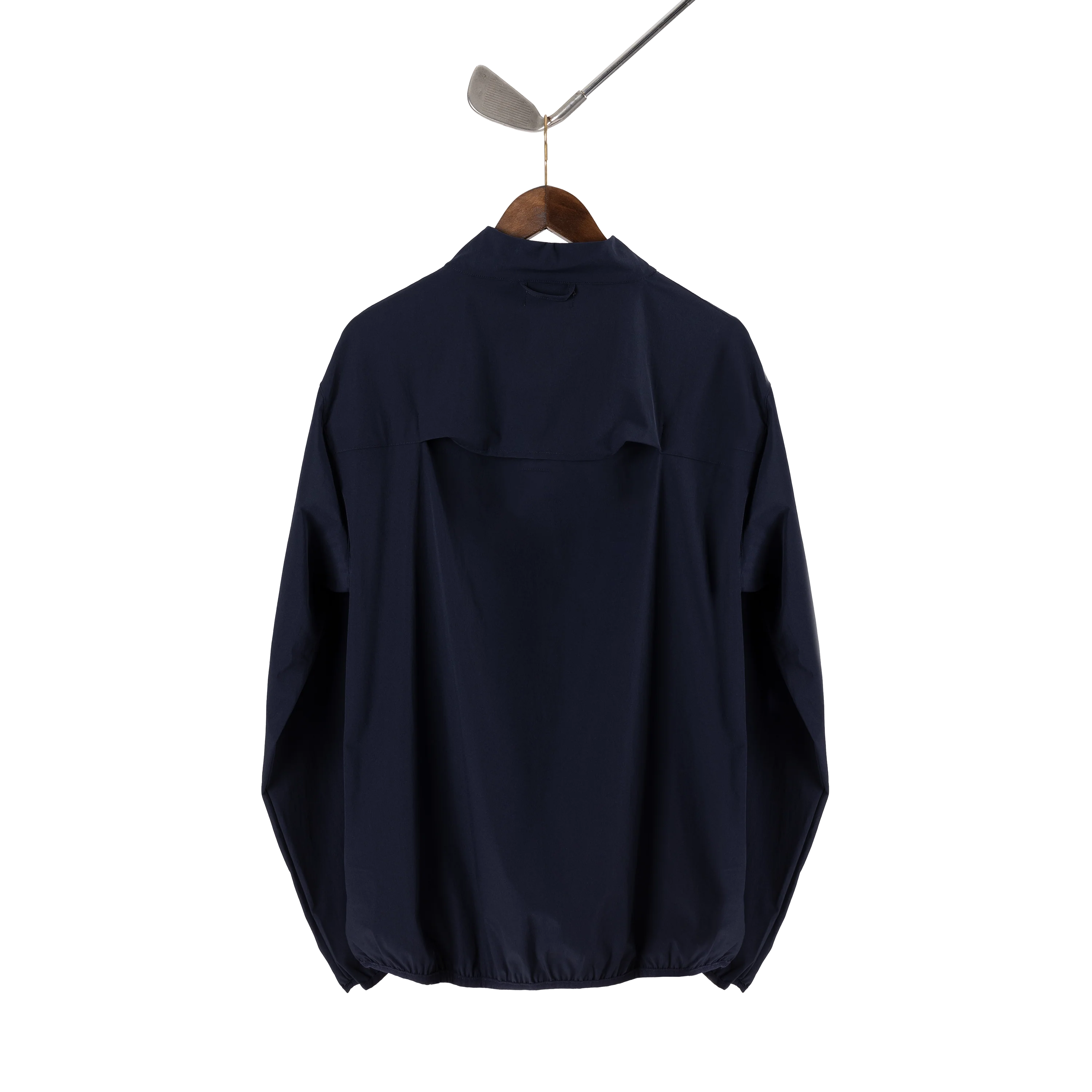 Quiet Golf Monogram Shell Pullover - Navy - Image 6