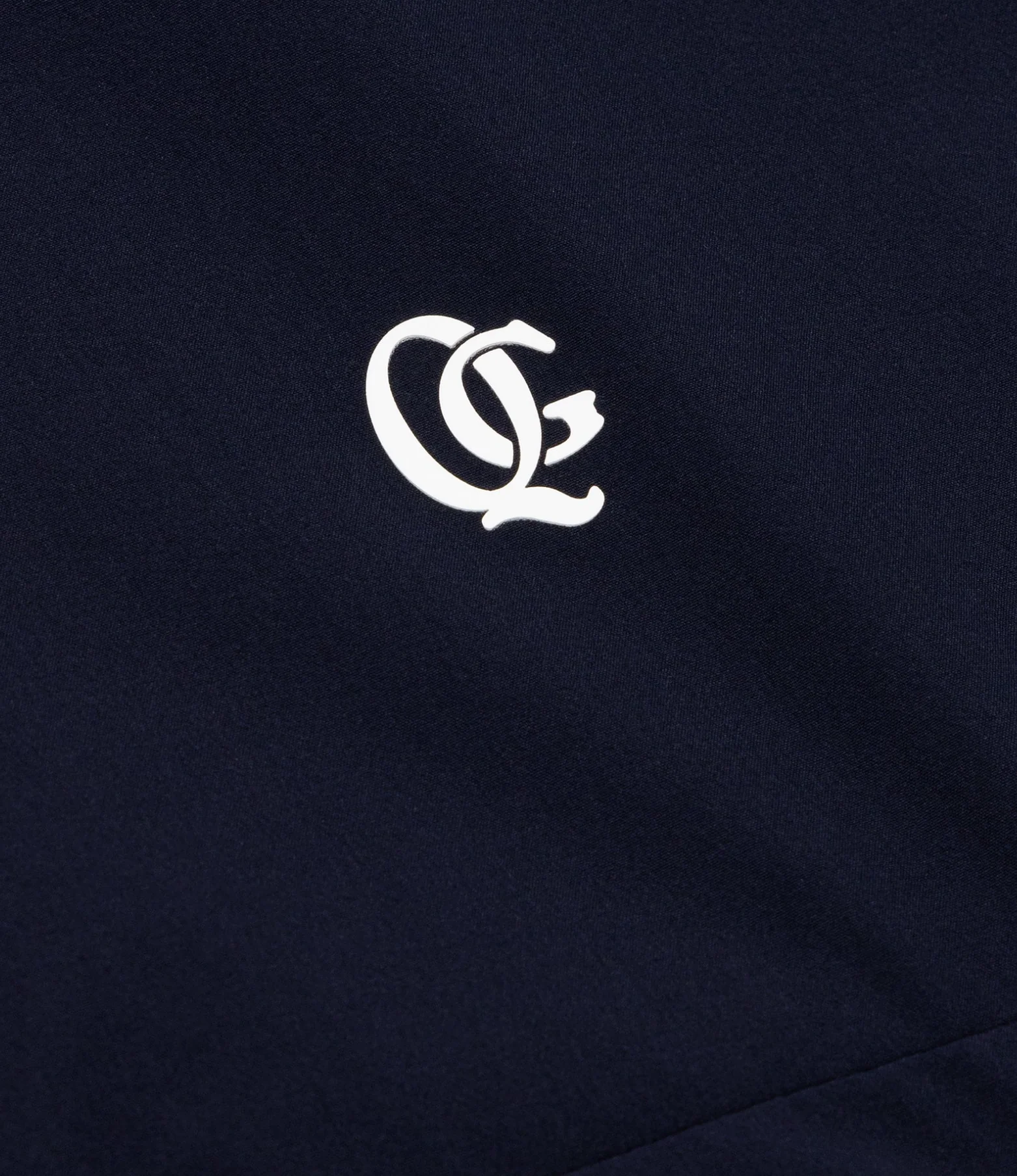 Quiet Golf Monogram Short Sleeve Shell - Navy - Image 2