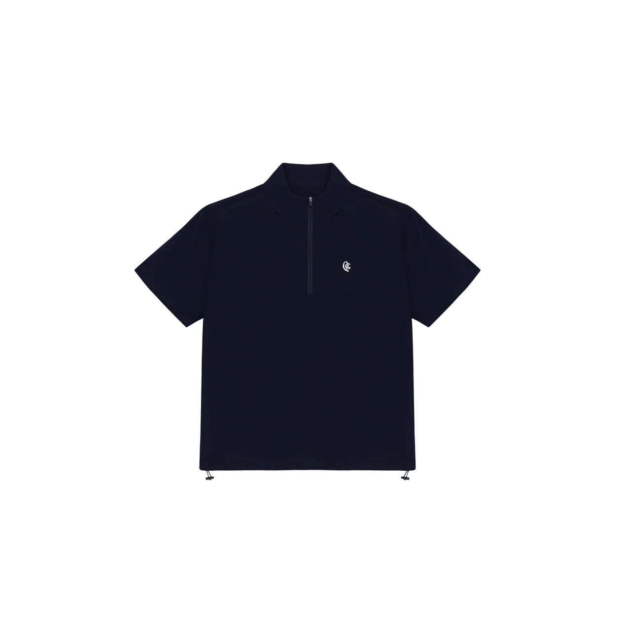 Quiet Golf Monogram Short Sleeve Shell - Navy - Image 3