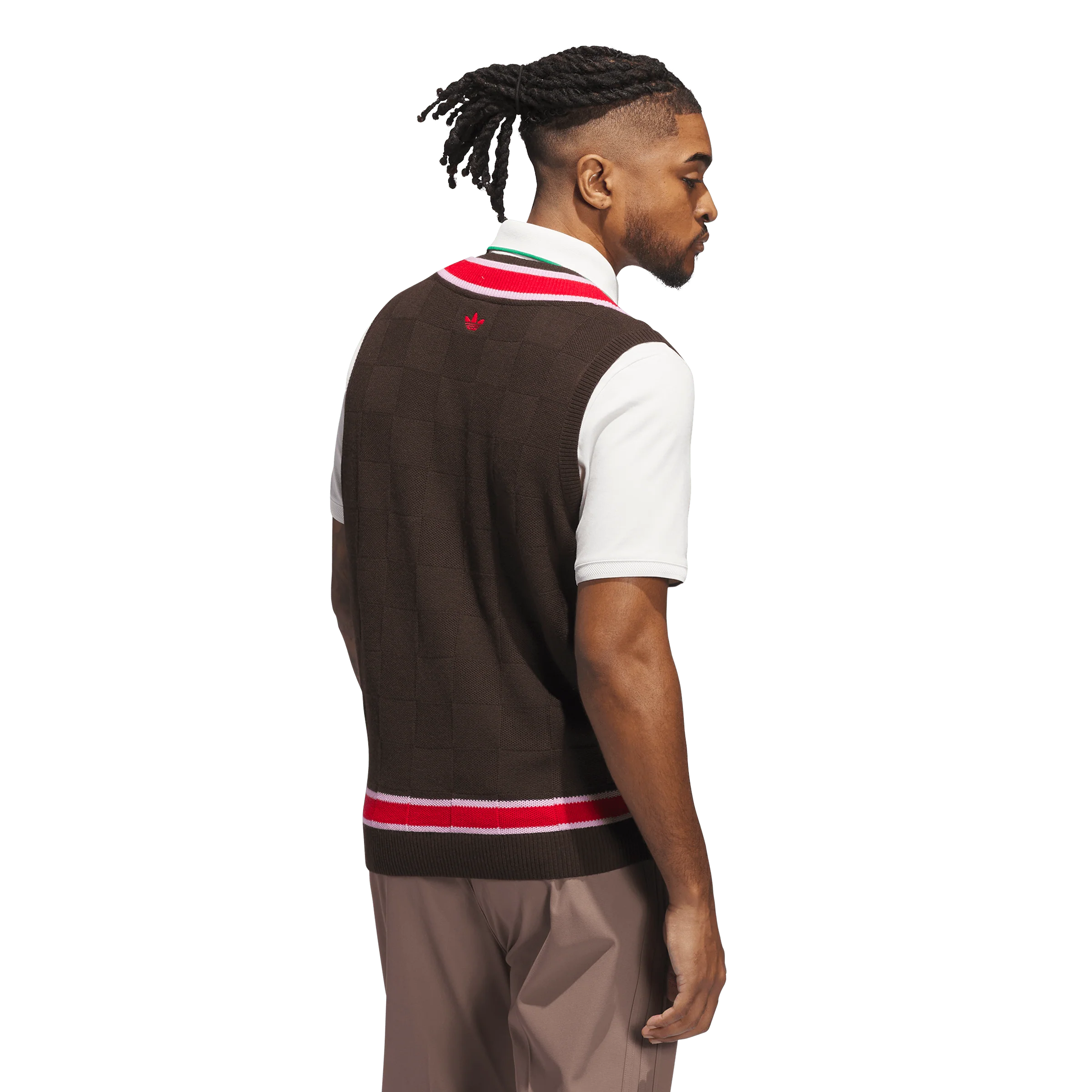 adidas Originals S Knit Vest - Brown - Image 3