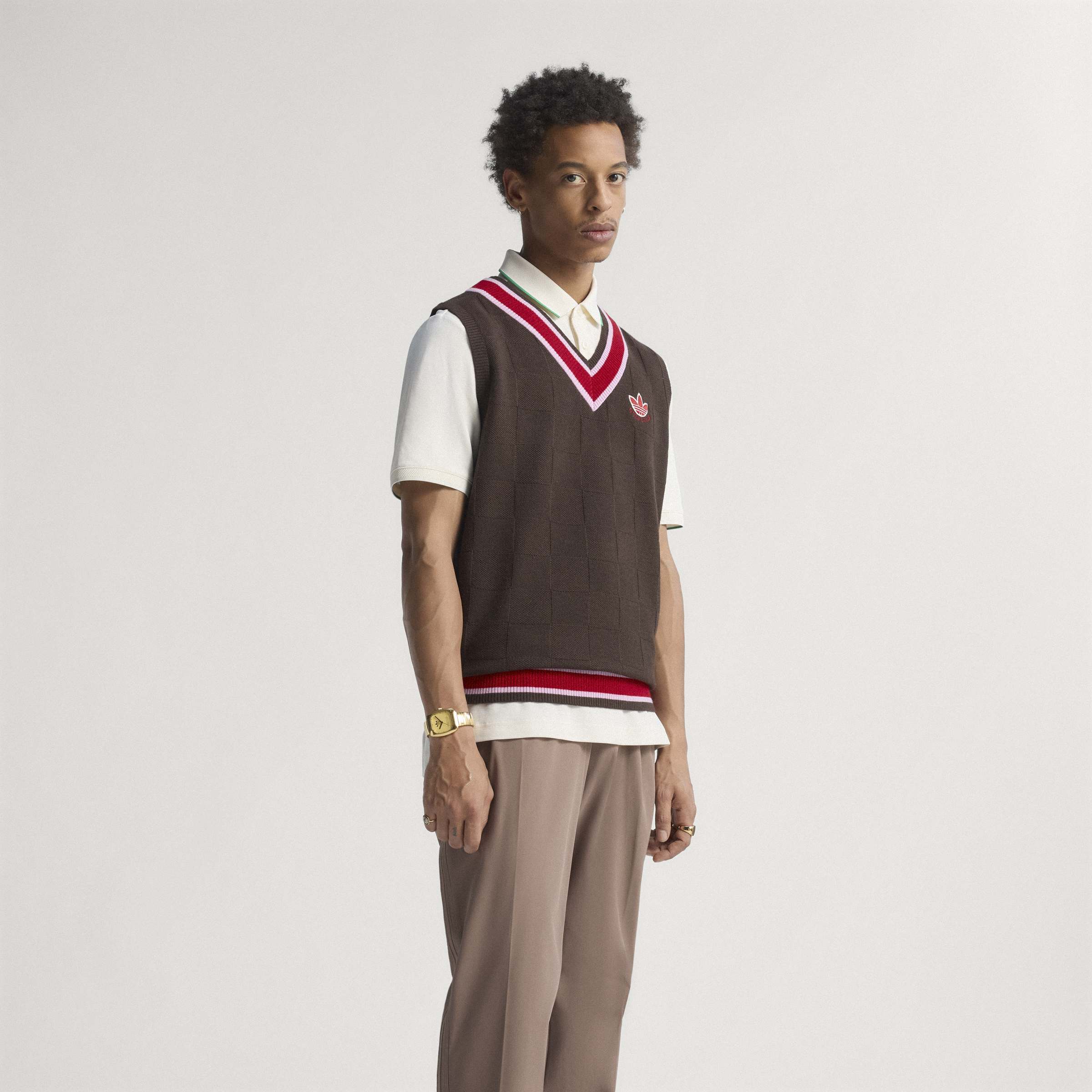 adidas Originals S Knit Vest - Brown - Image 8