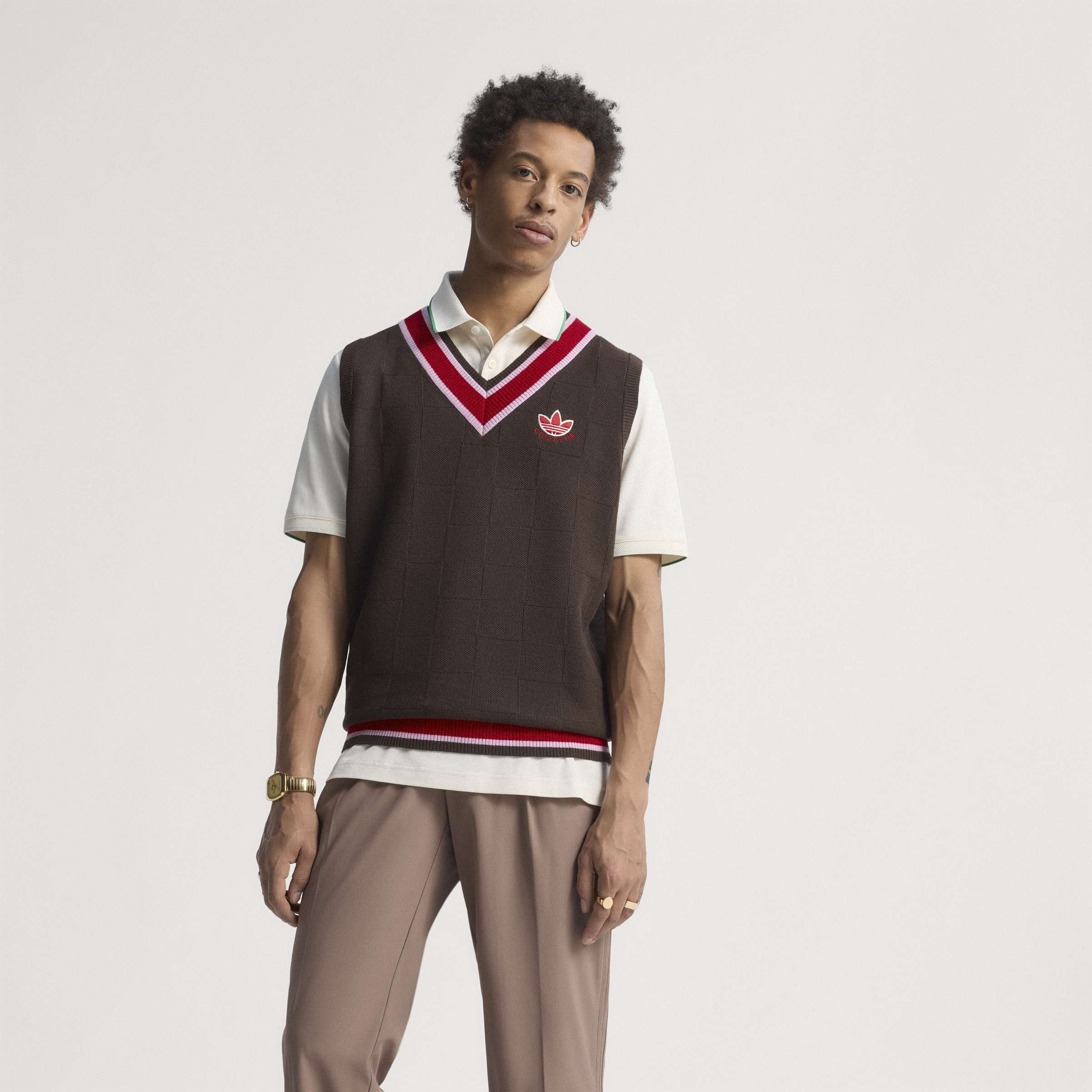 adidas Originals S Knit Vest - Brown - Image 9