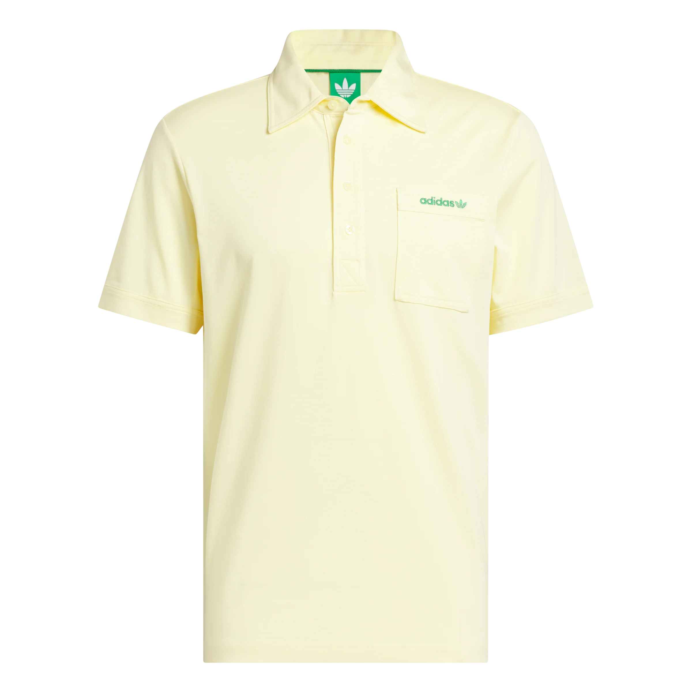 adidas Originals S Pocket Polo - Almond Yellow - Image 4