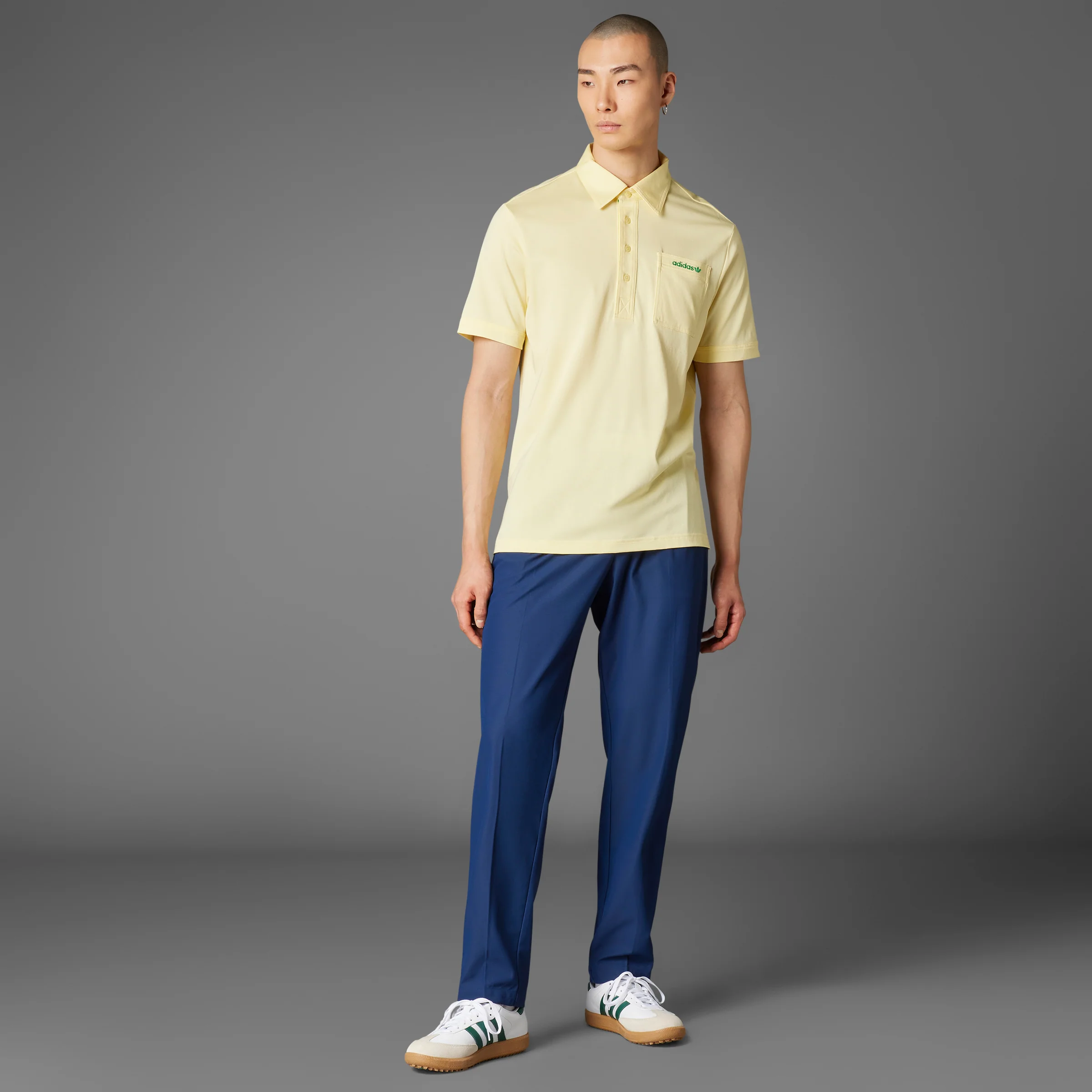 adidas Originals S Pocket Polo - Almond Yellow - Image 9