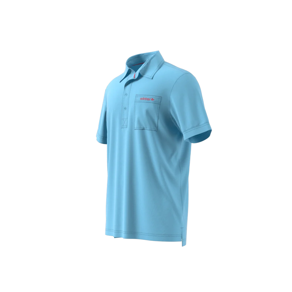 adidas Originals S Pocket Polo - Clear Sky - Image 17