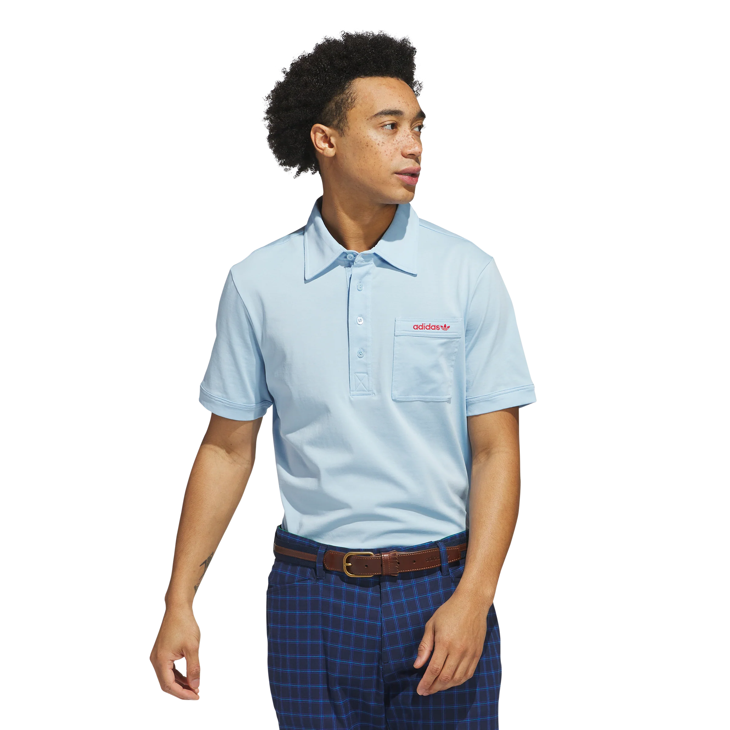 adidas Originals S Pocket Polo - Clear Sky - Image 2