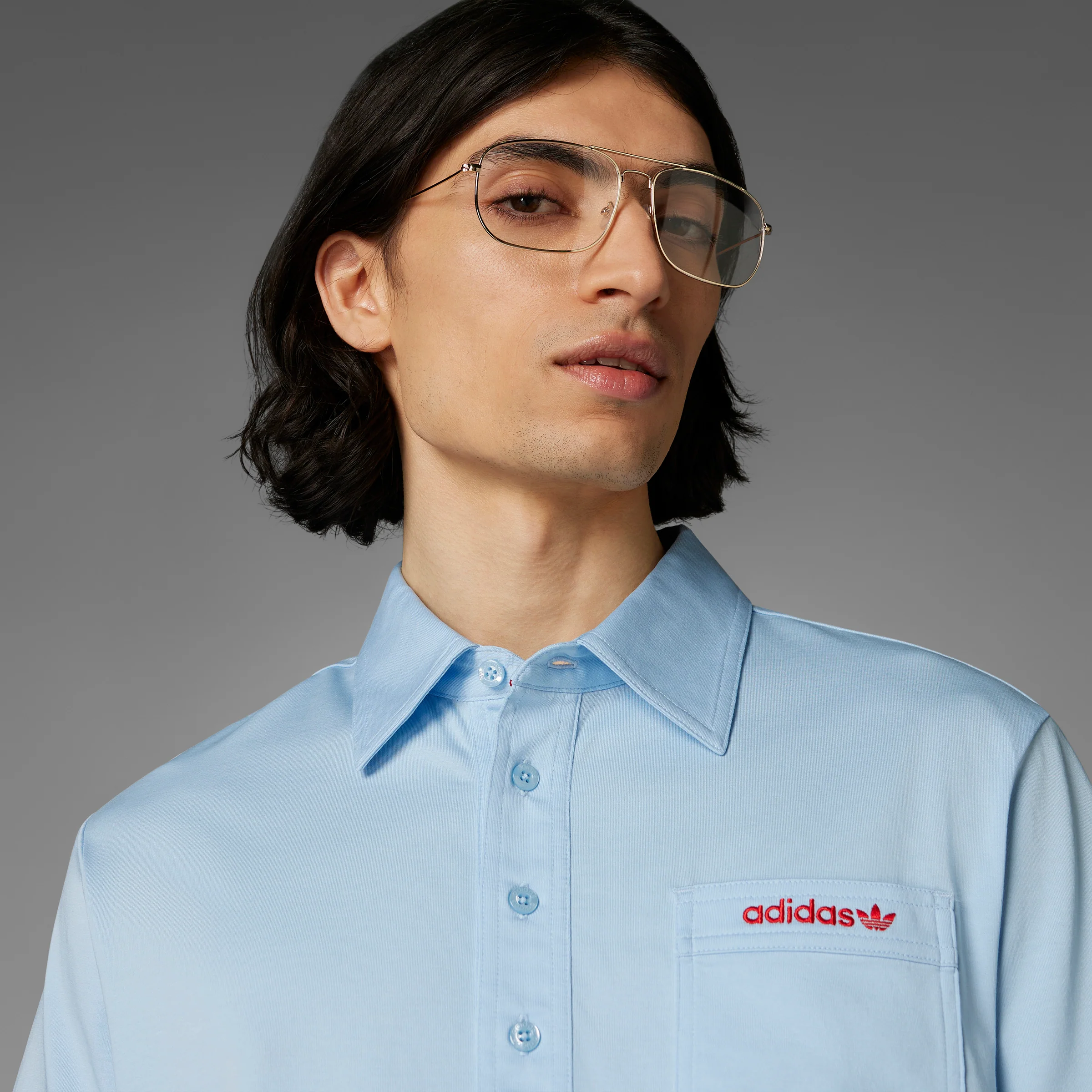 adidas Originals S Pocket Polo - Clear Sky - Image 23