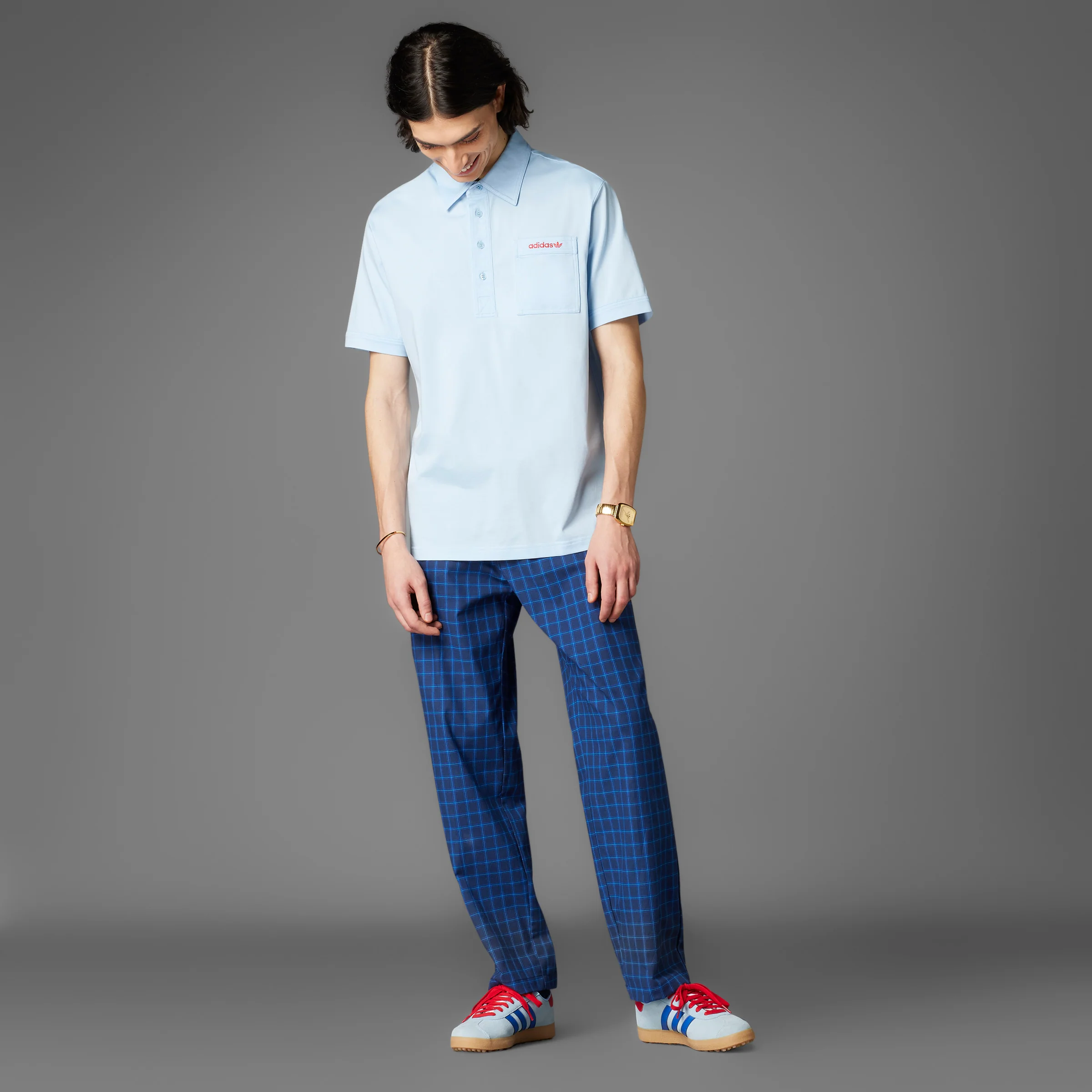 adidas Originals S Pocket Polo - Clear Sky - Image 24