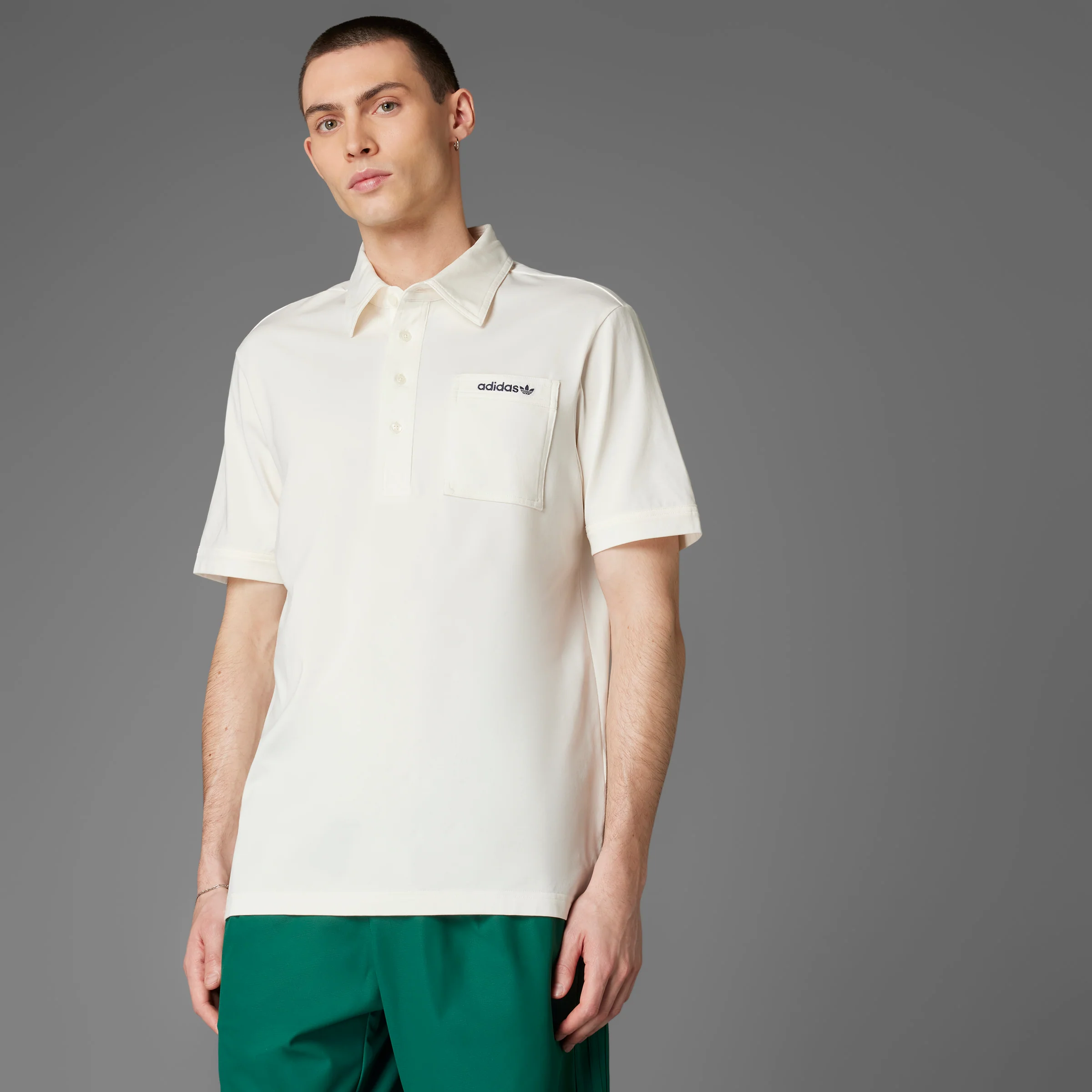 adidas Originals S Pocket Polo - White - Image 10