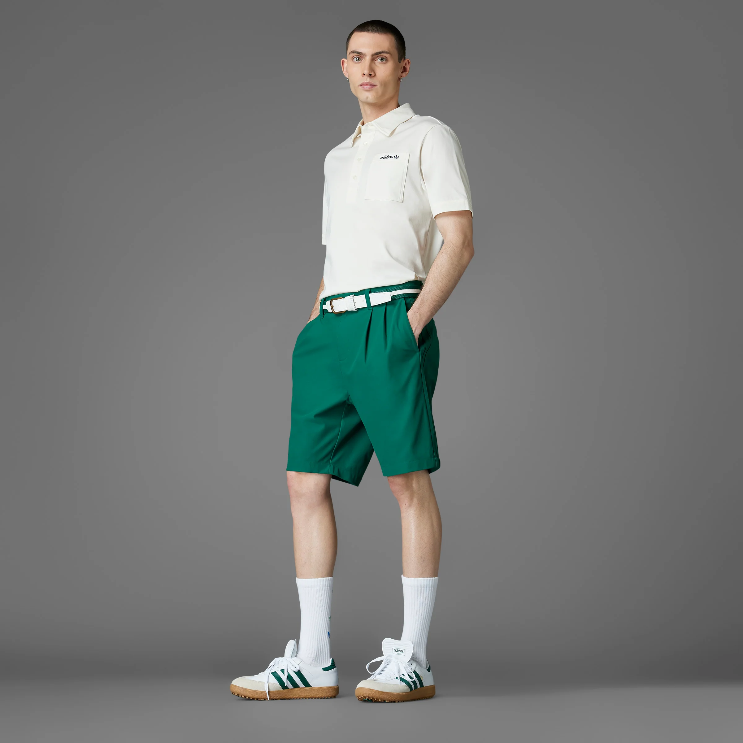 adidas Originals S Pocket Polo - White - Image 15