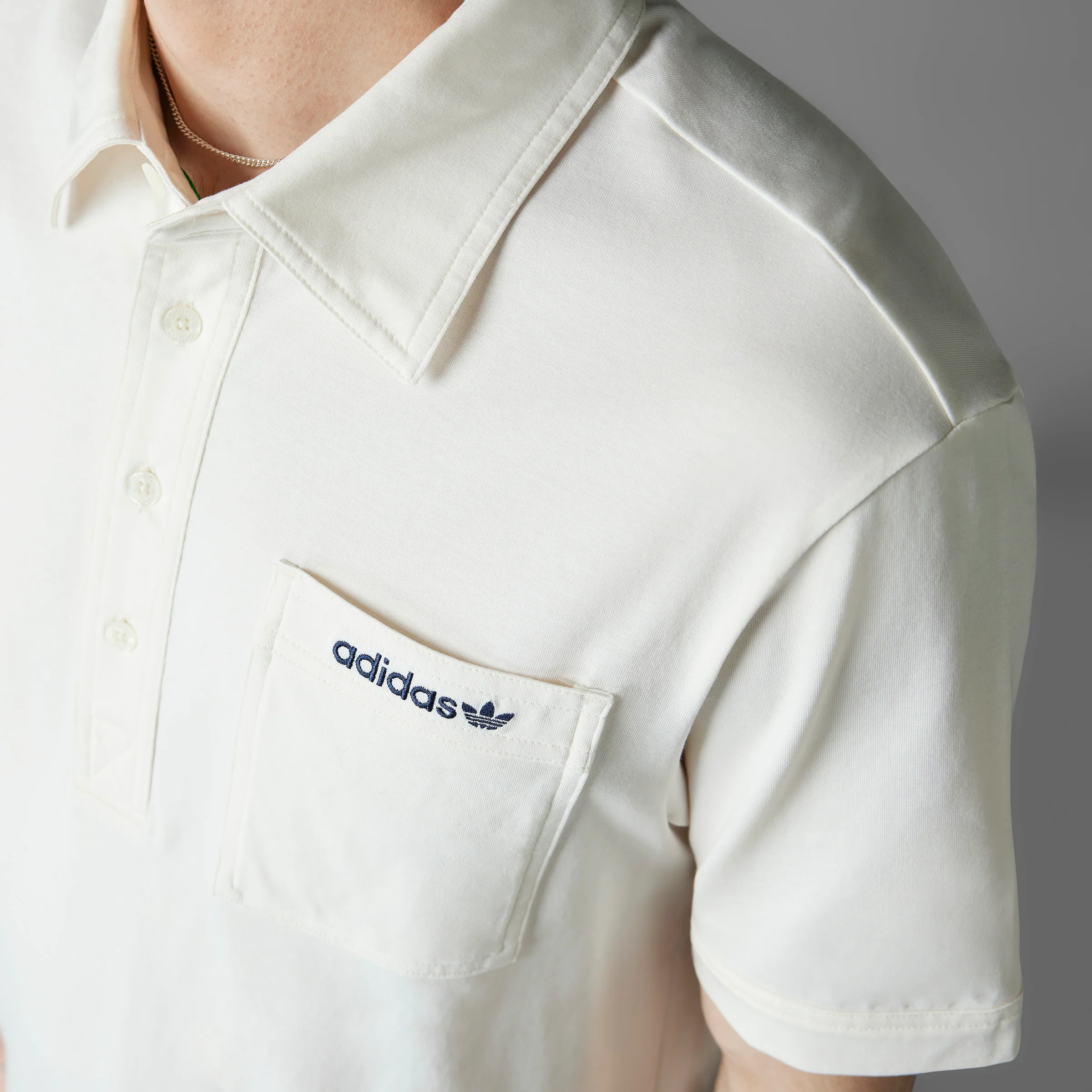 adidas Originals S Pocket Polo - White - Image 16