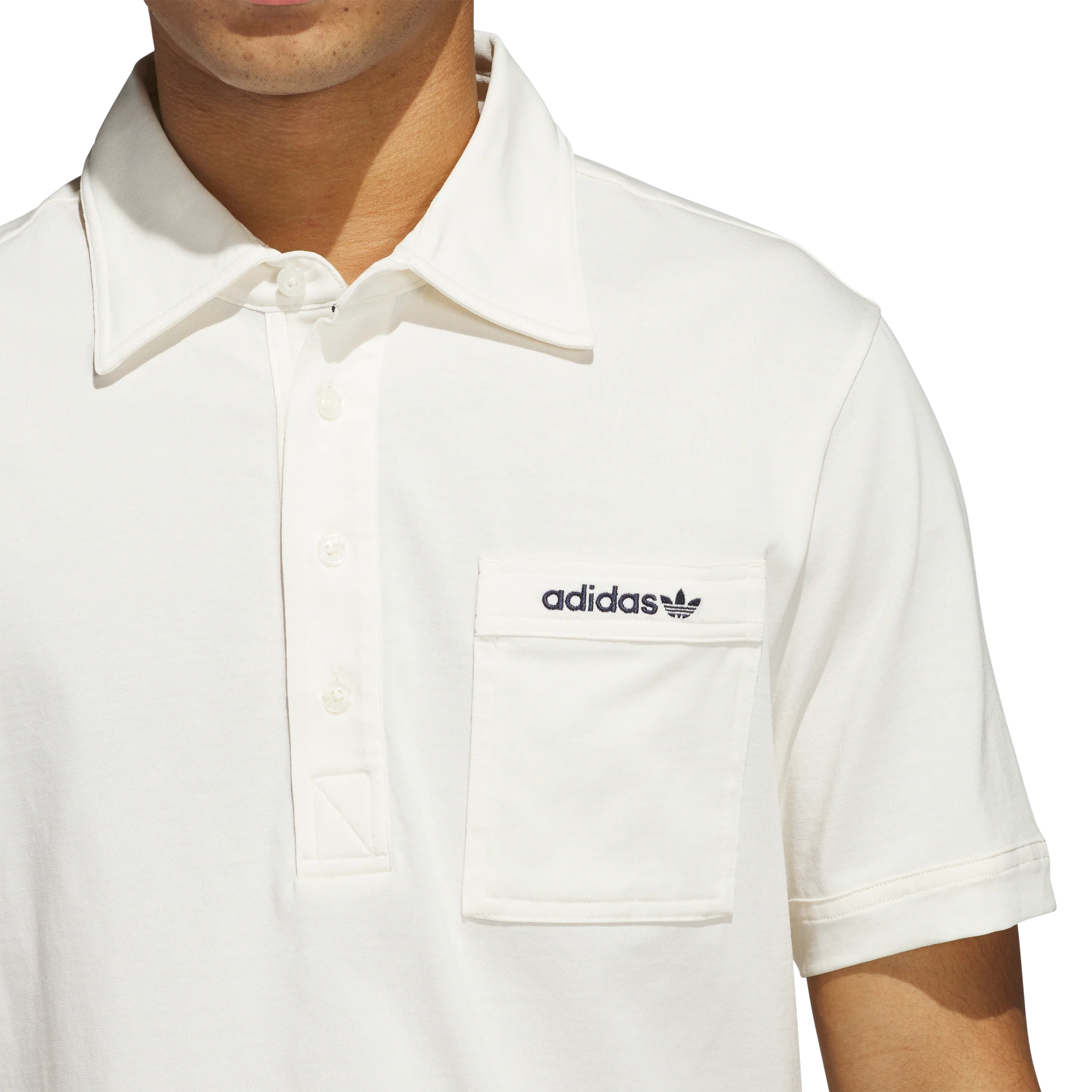 adidas Originals S Pocket Polo - White - Image 7