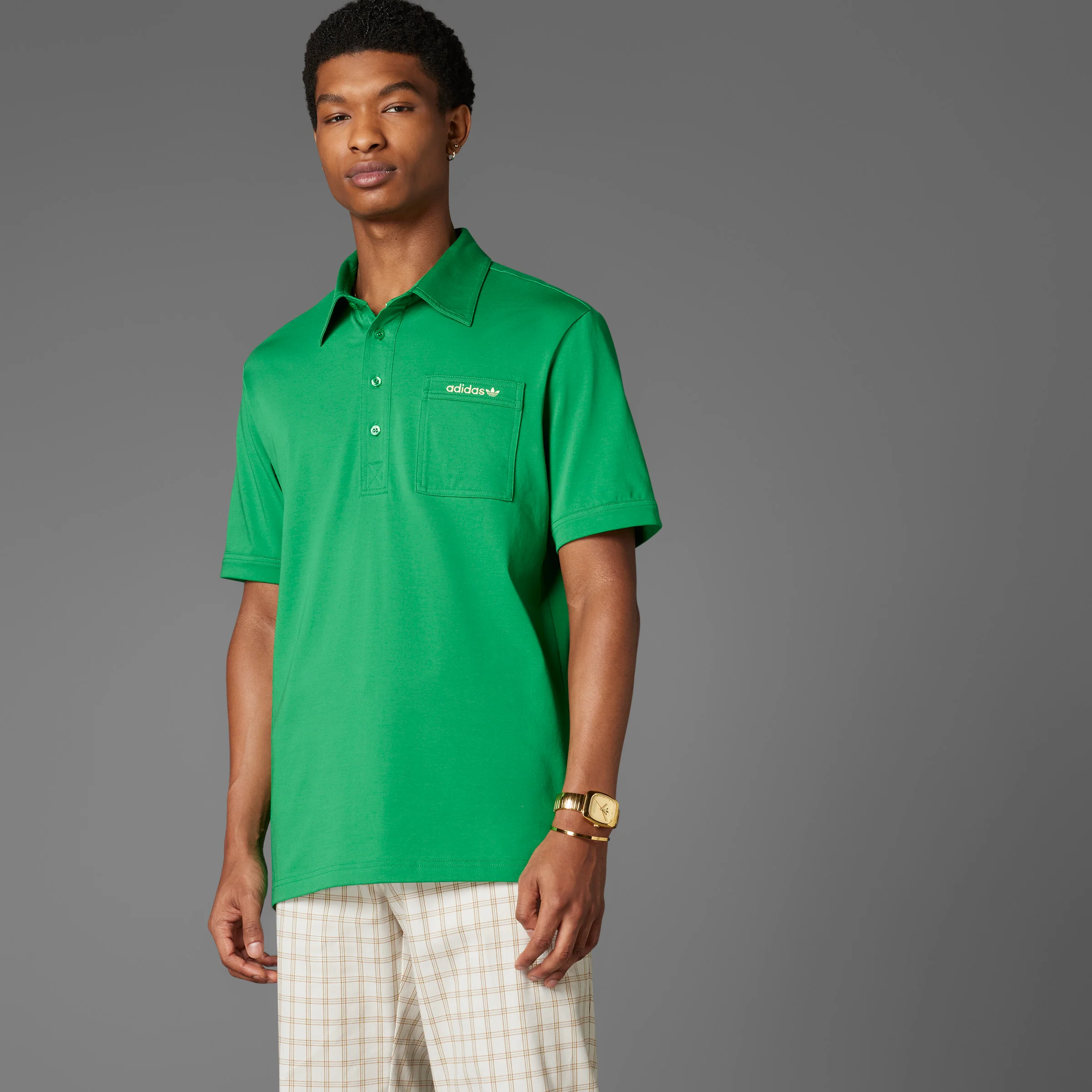 adidas Originals S Pocket Polo - Green - Image 19
