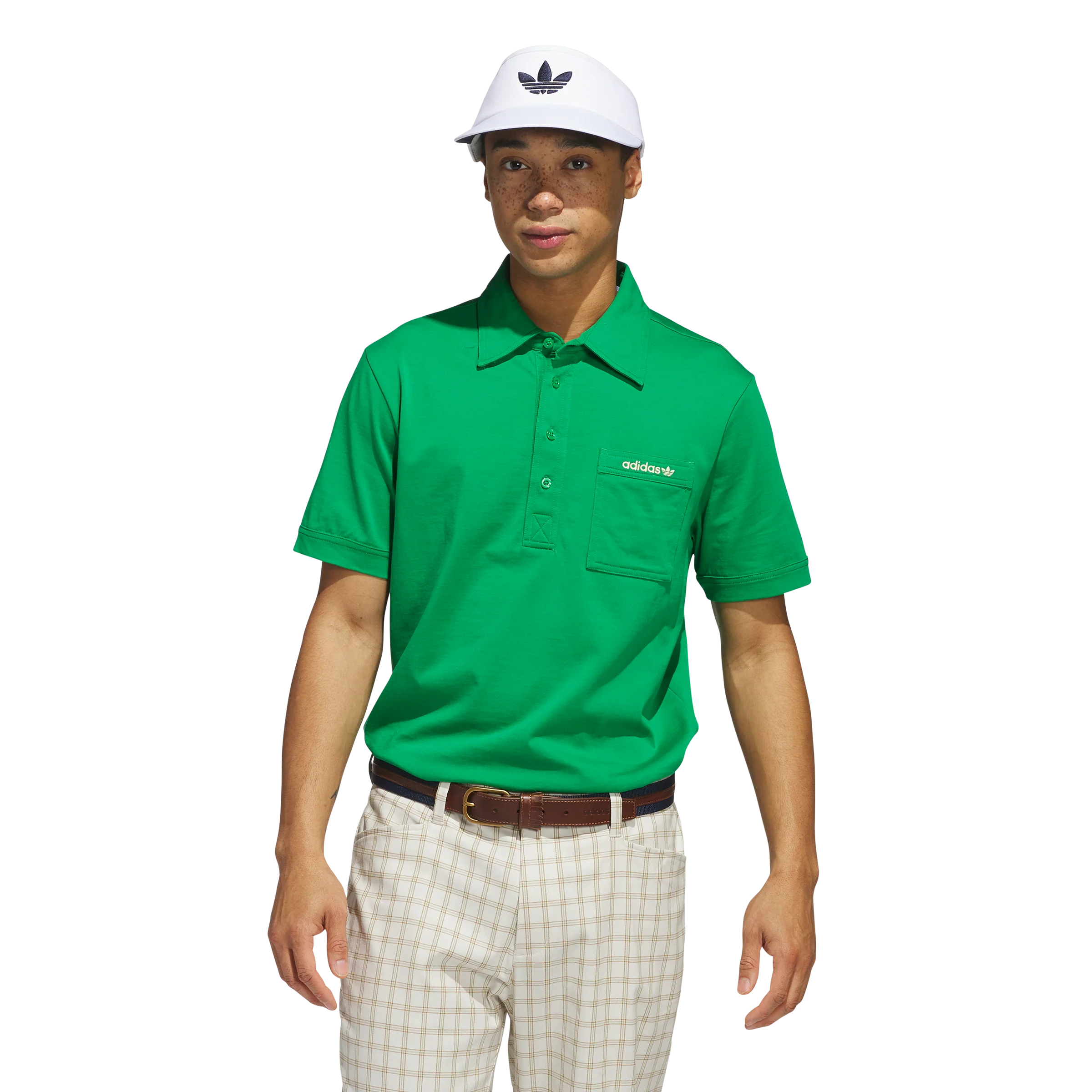 adidas Originals S Pocket Polo - Green - Image 2