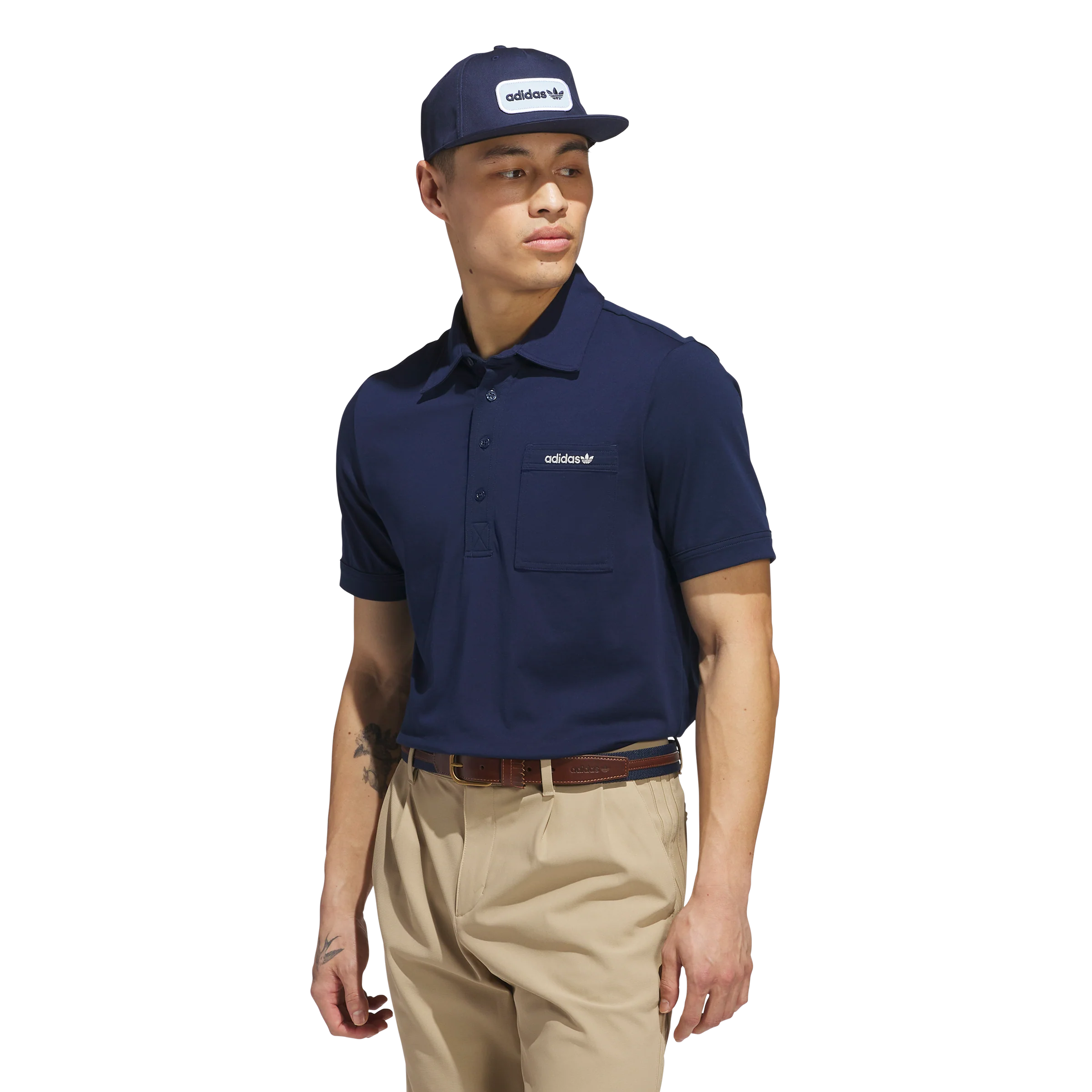 adidas Originals S Pocket Polo - Night Indigo - Image 2
