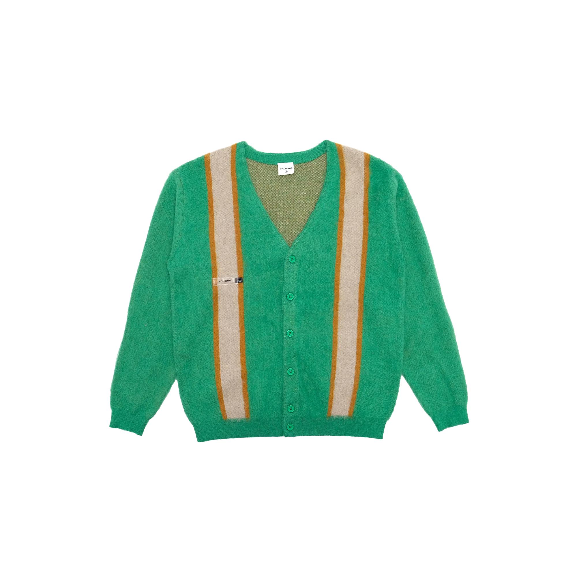 Students Golf Ellis Mohair Cardigan "Green" - Image 3