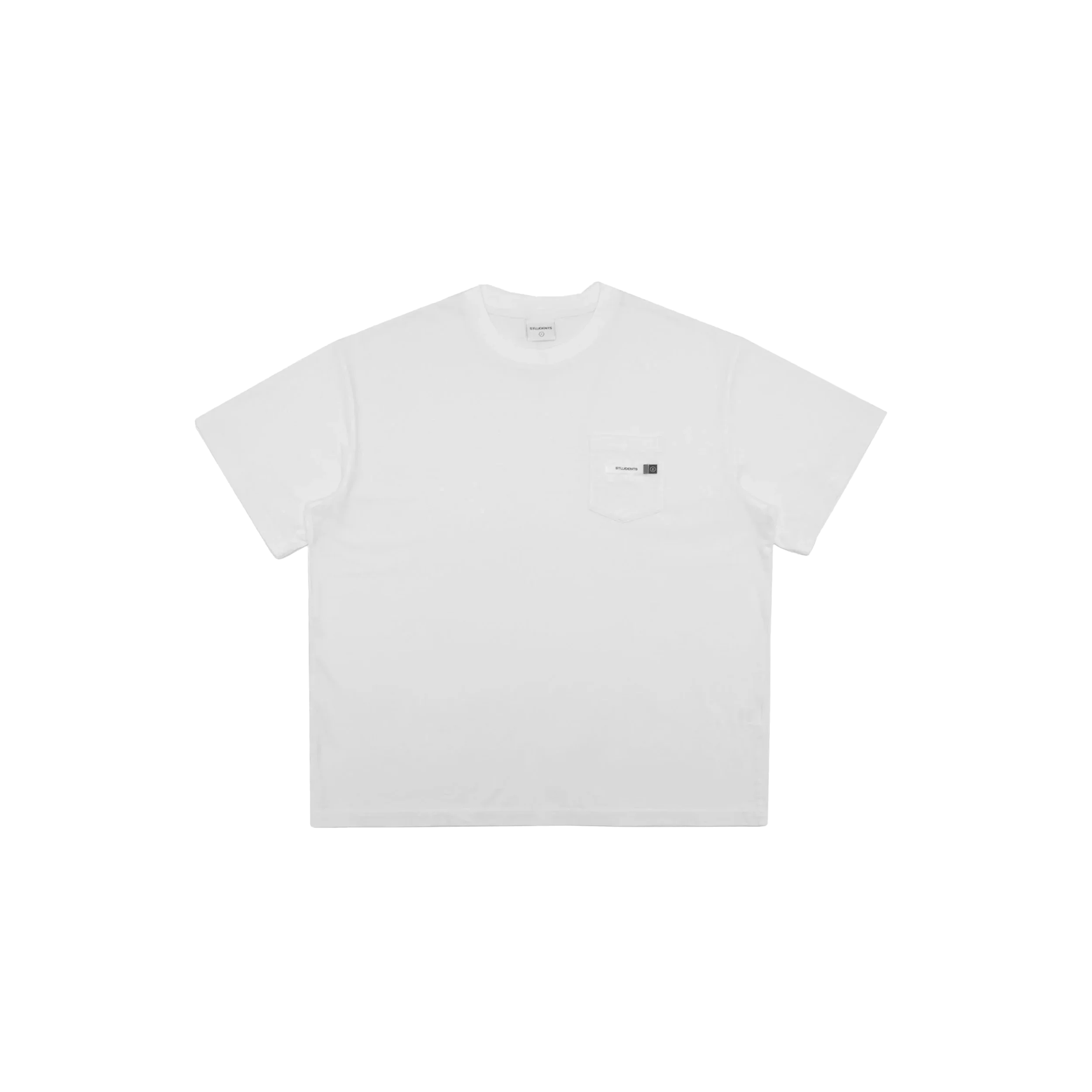 Students Primary Pocket T-shirt - White