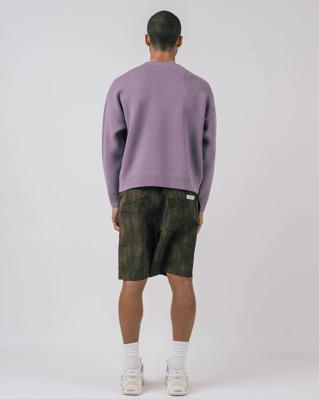 Students Rains L/S Cable Knit Crewneck Sweater - Wisteria - Image 5