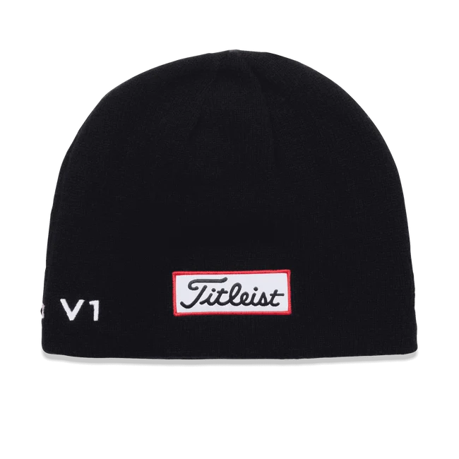 Titleist Merino Wool Beanie Black/White - Image 2